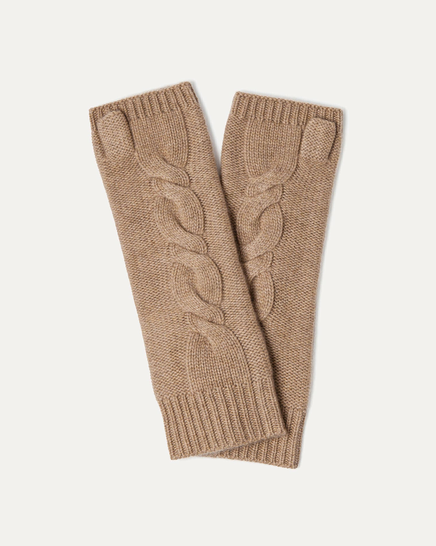 Mitaines ROMA Mitaines cachemire unies torsadées