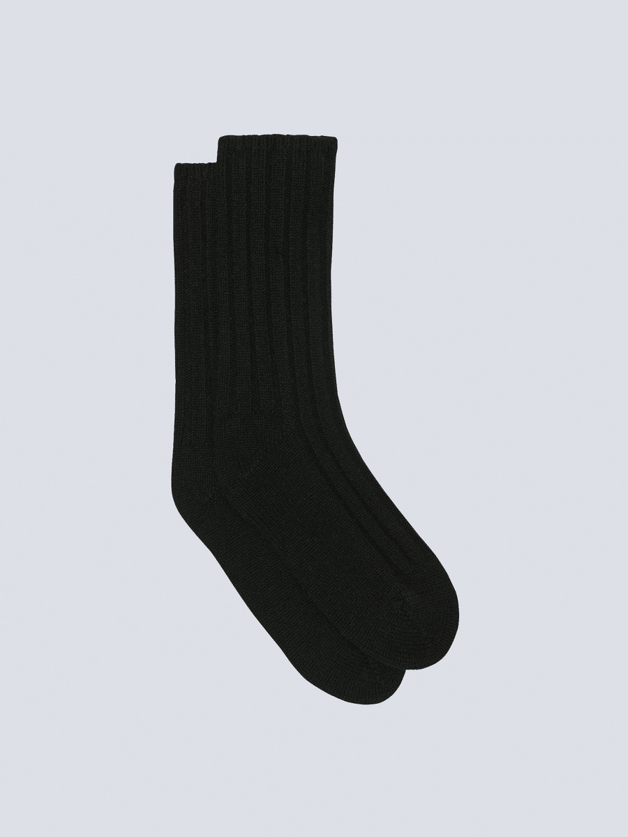 Chaussettes cachemire Irene NOIR