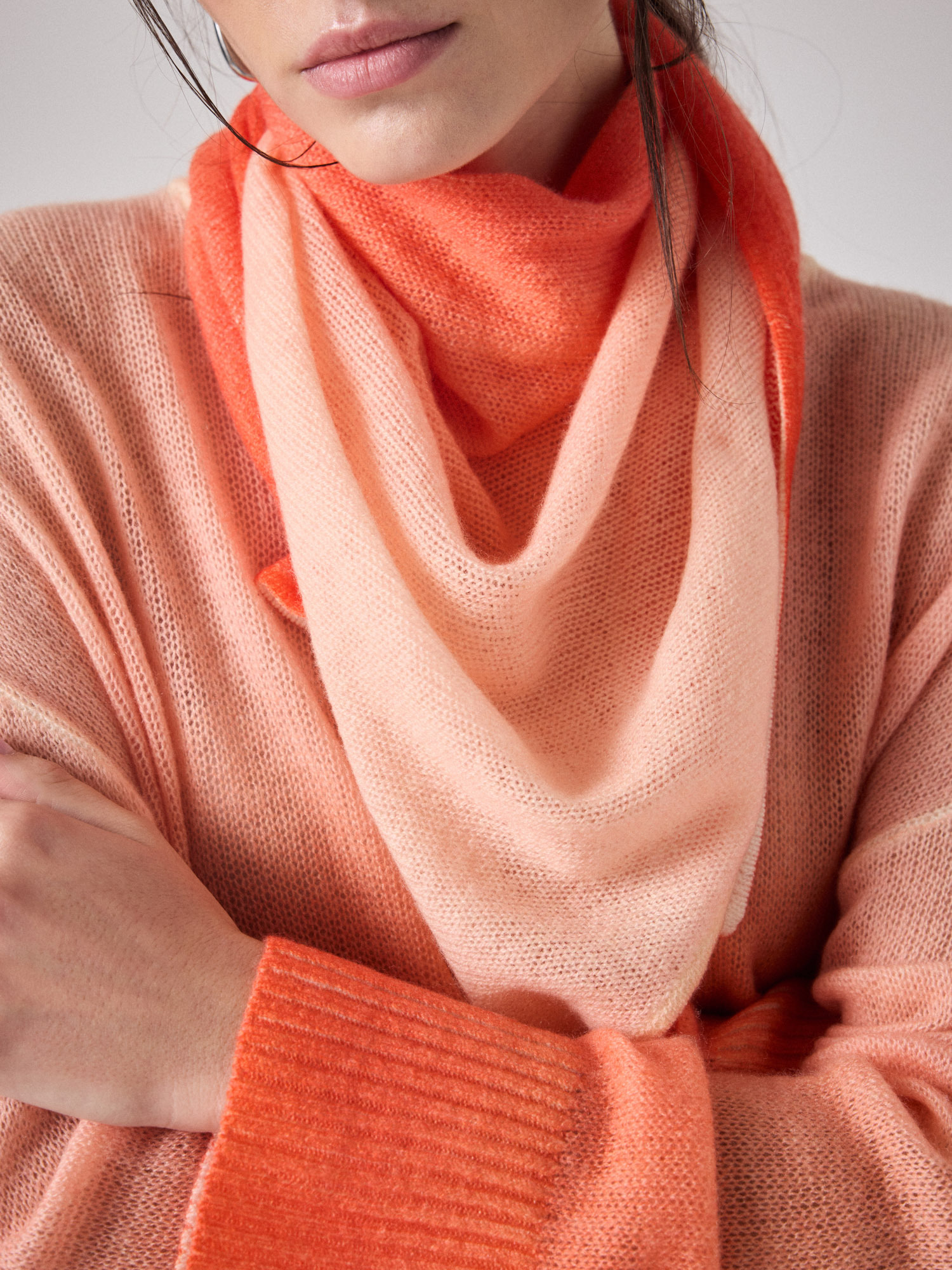 ECHARPE TRIANGLE HERIA SPICY_NECTAR