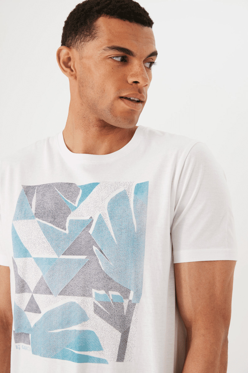 Men T-shirt White