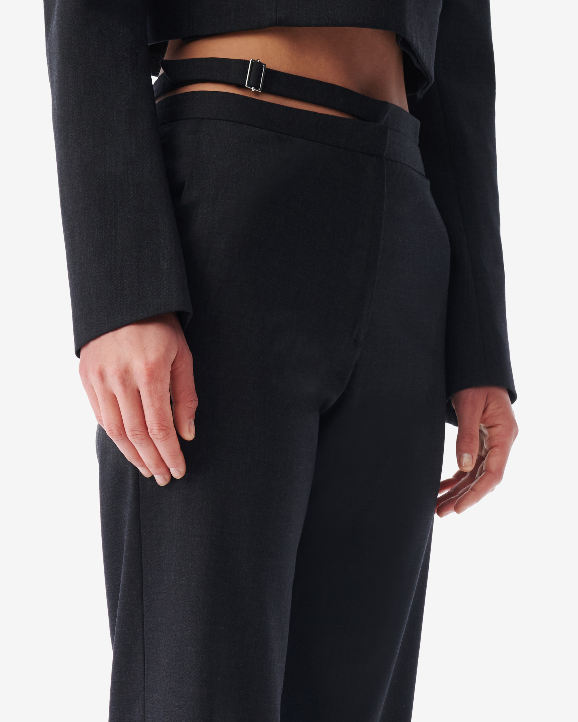 Pantalon De Tailleur À Découpe Maggie