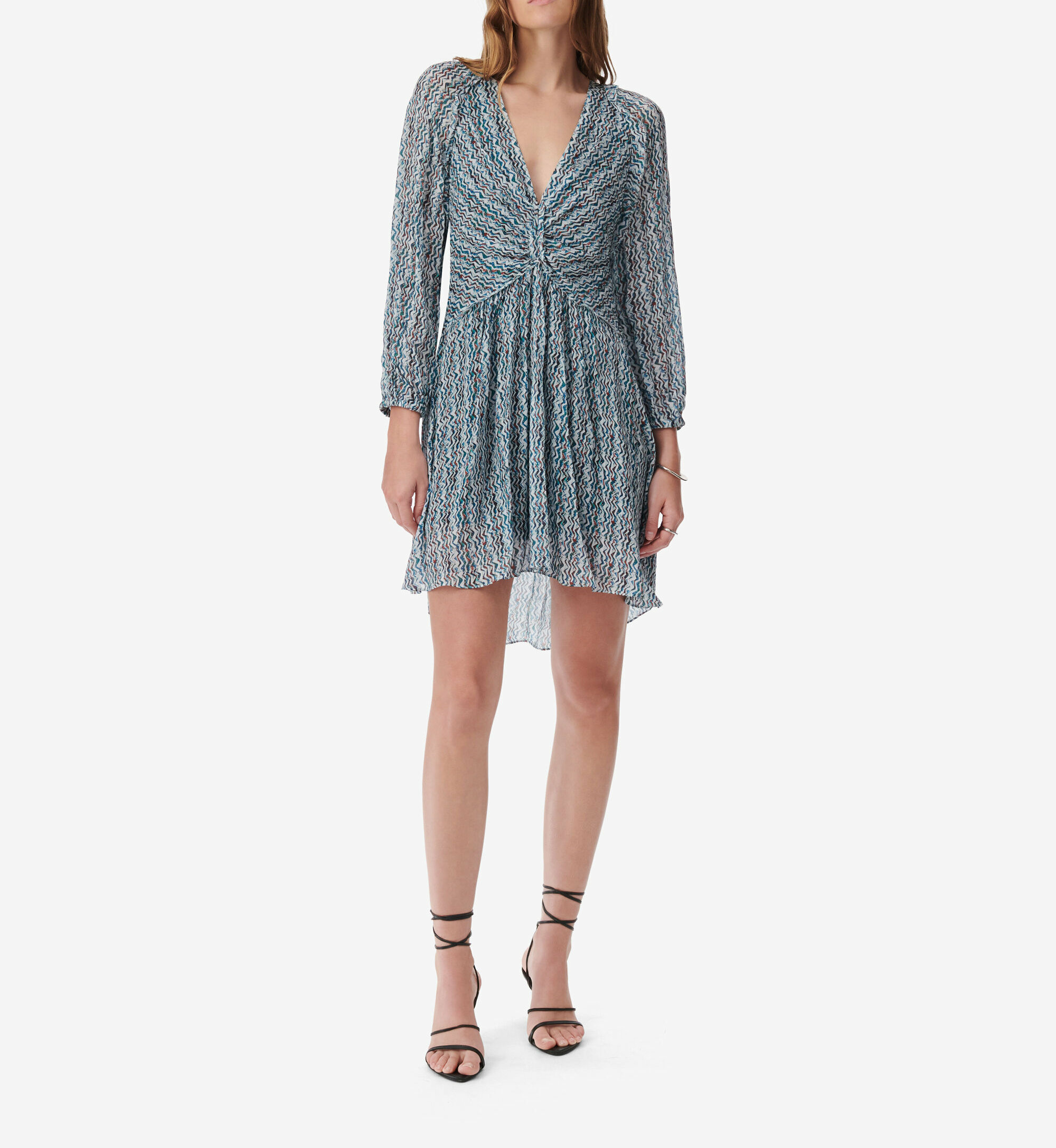 Robe Courte À Imprimé Graphique Ruline