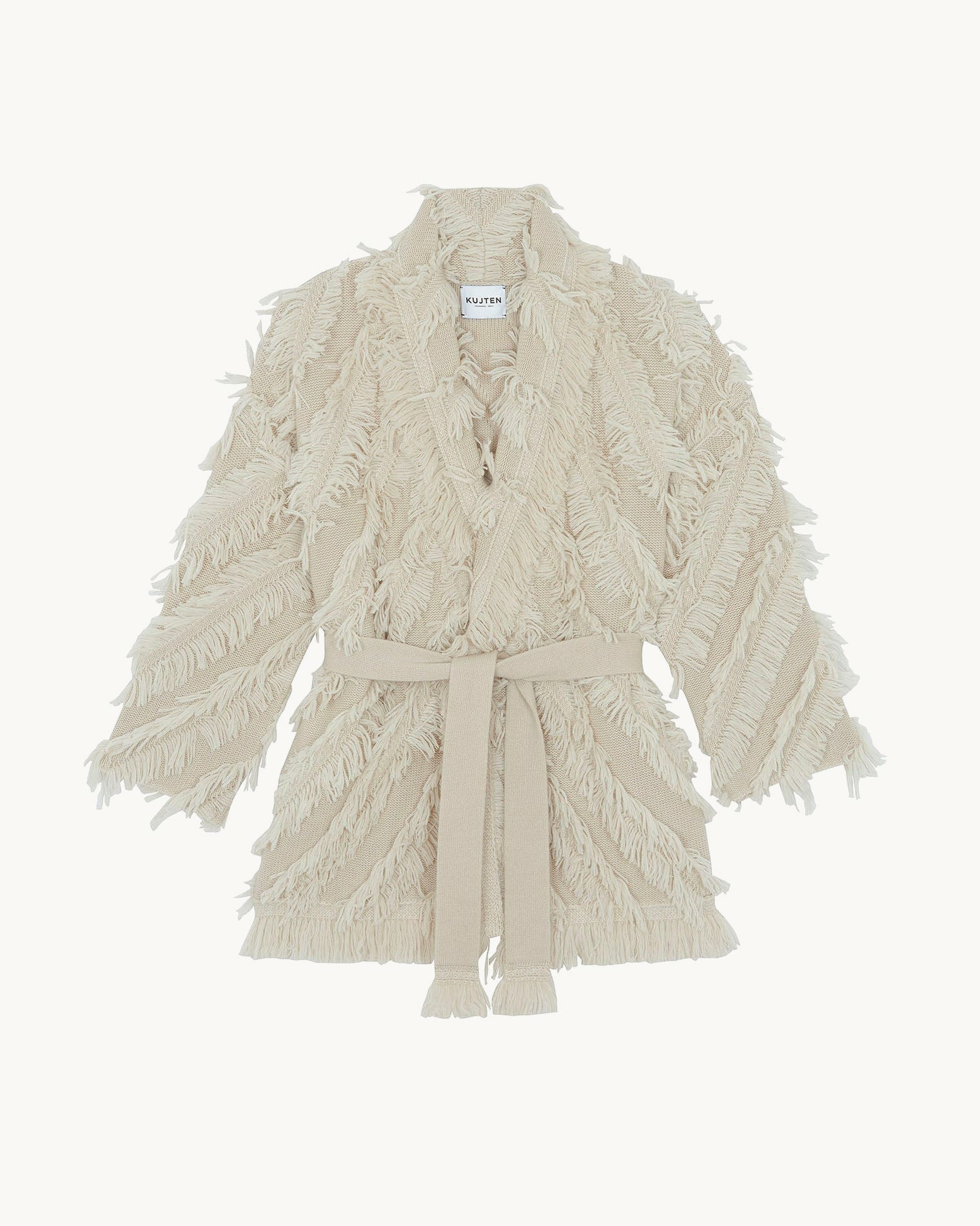 Veste Miko Fringes beige organic