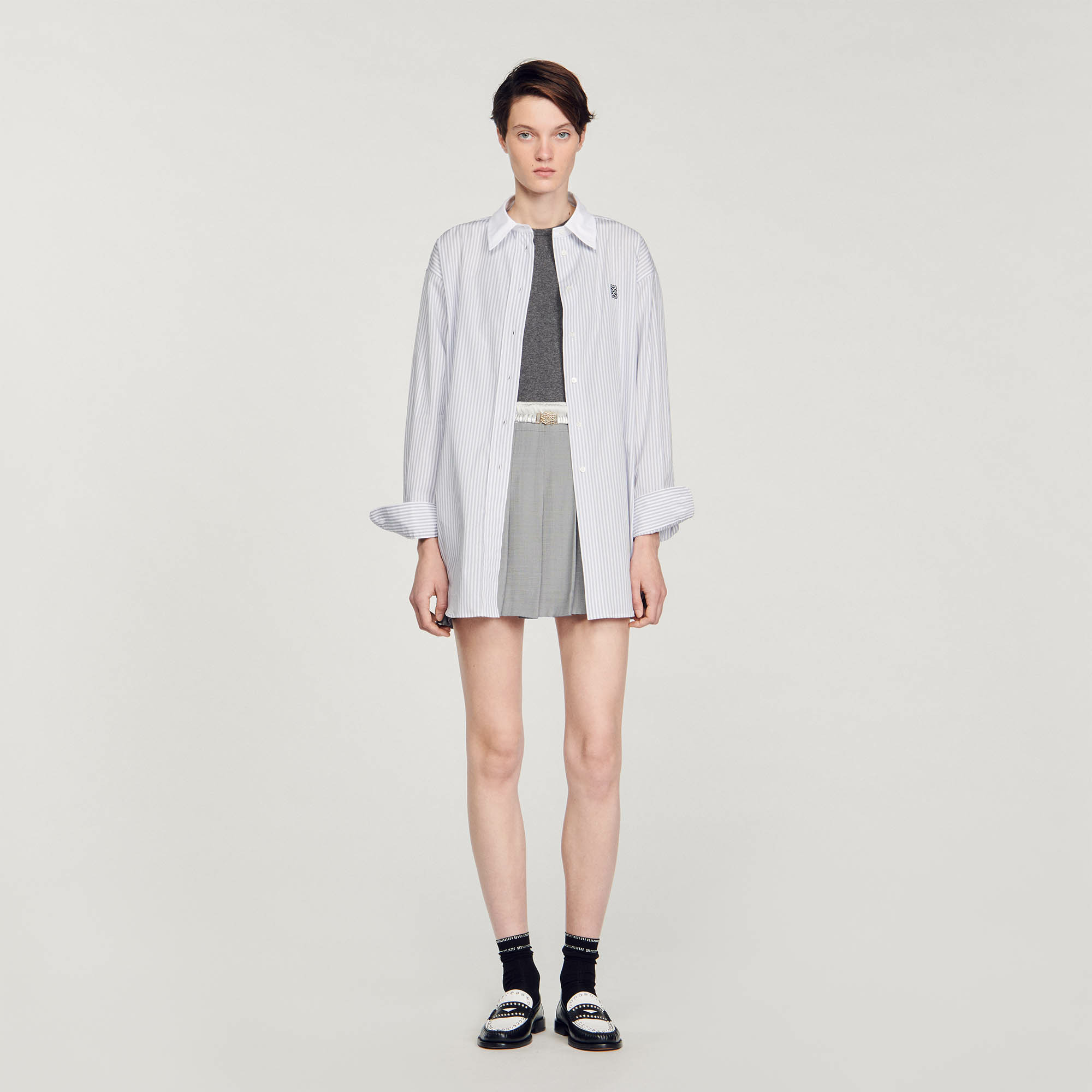 Chemise oversized à rayures