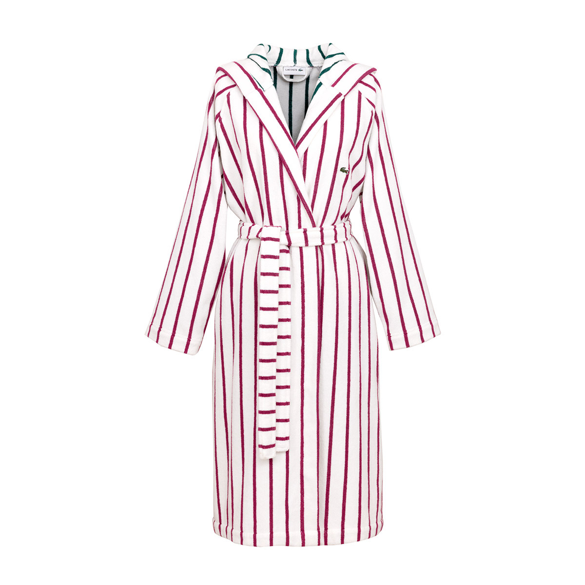 Lacoste - Peignoir de bain en coton 420 g/m², L Réversible