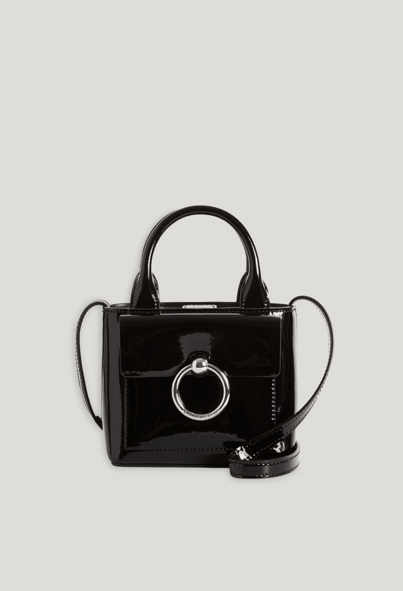 Mini sac Anouck cuir vernis noir
