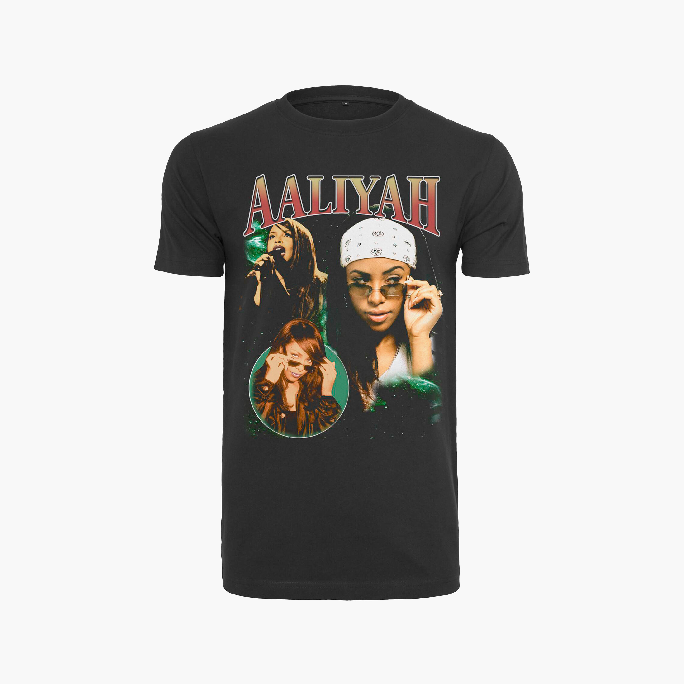 T-Shirt Retro Aaliyah Noir