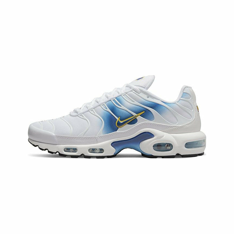 Nike Air Max Plus Spray Paint Swoosh White Blue