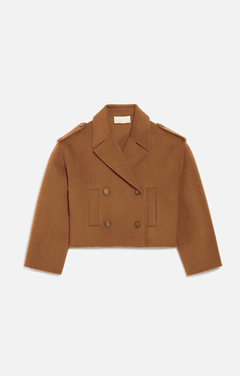 Manteau Beran En Laine Mélangée