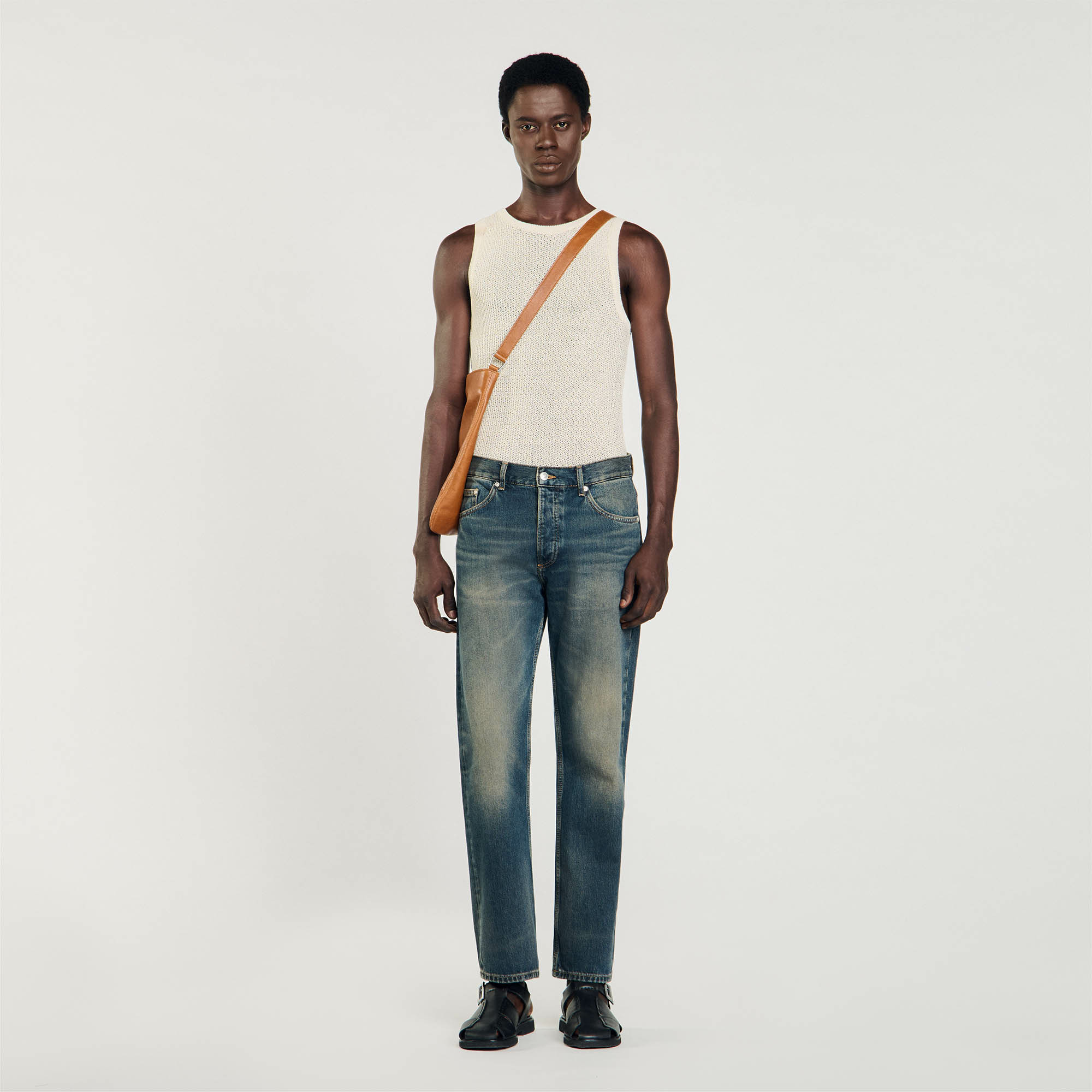 Jean regular délavé