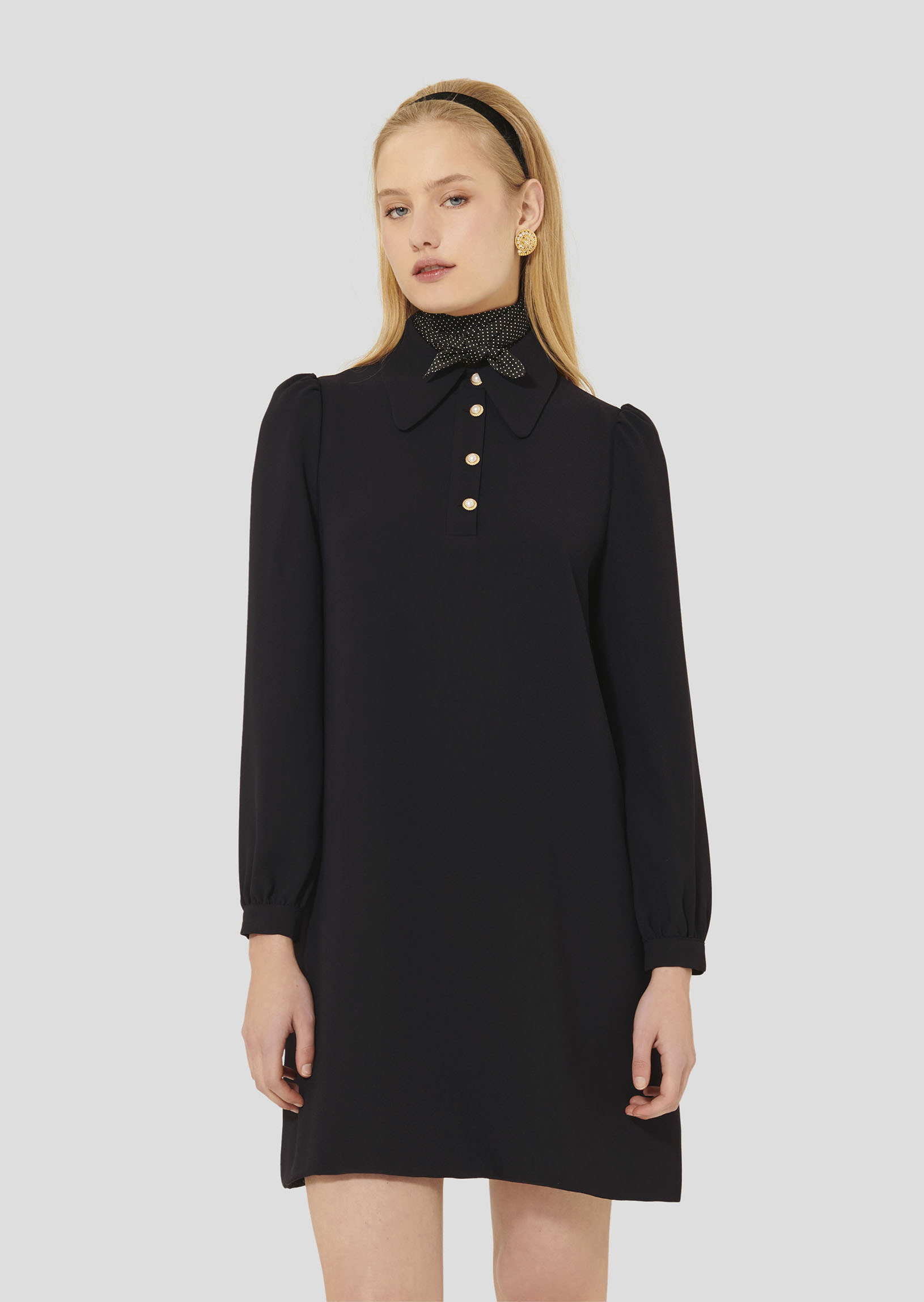 Robe Rolfo-Noir en Polyester