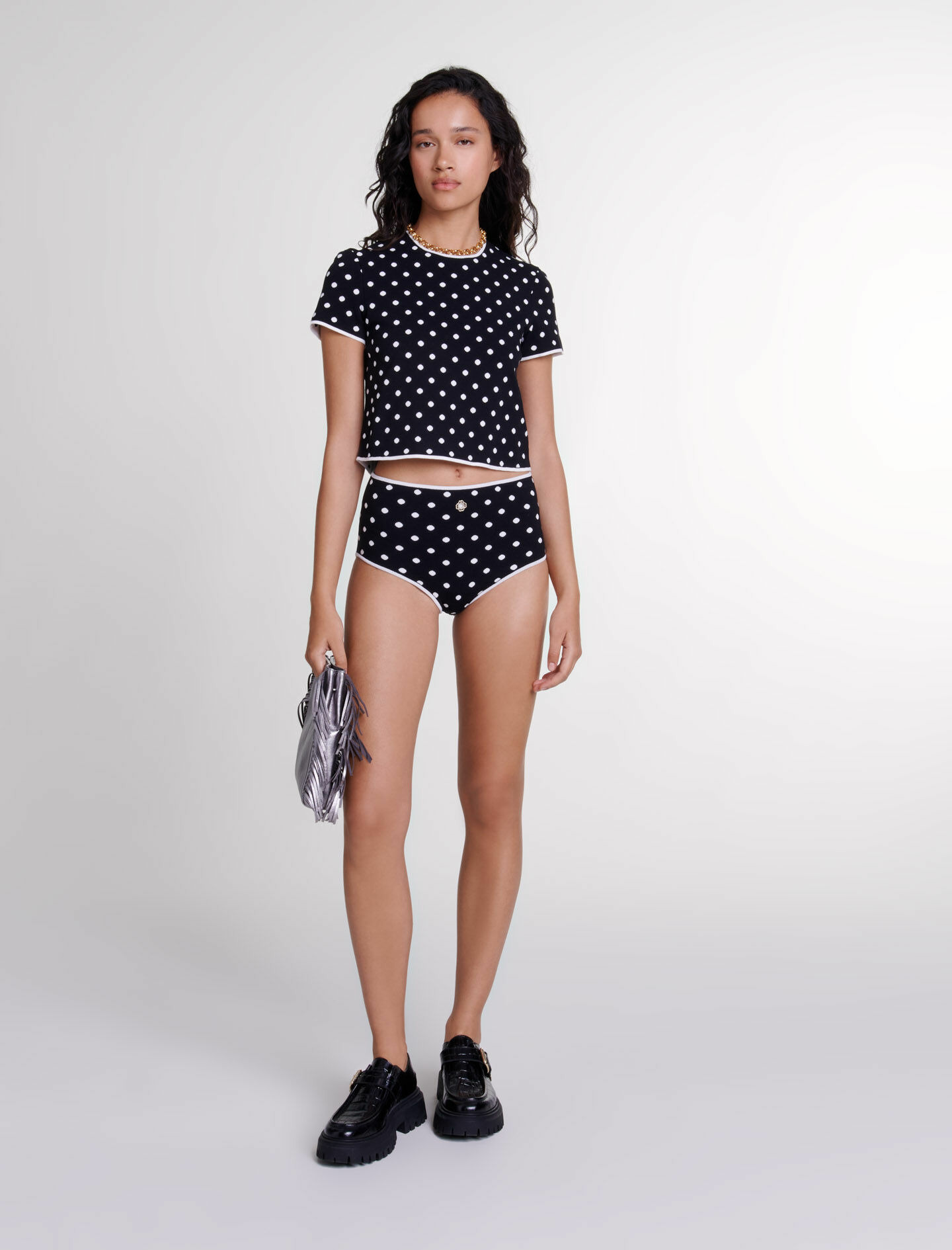 Culotte en maille jacquard