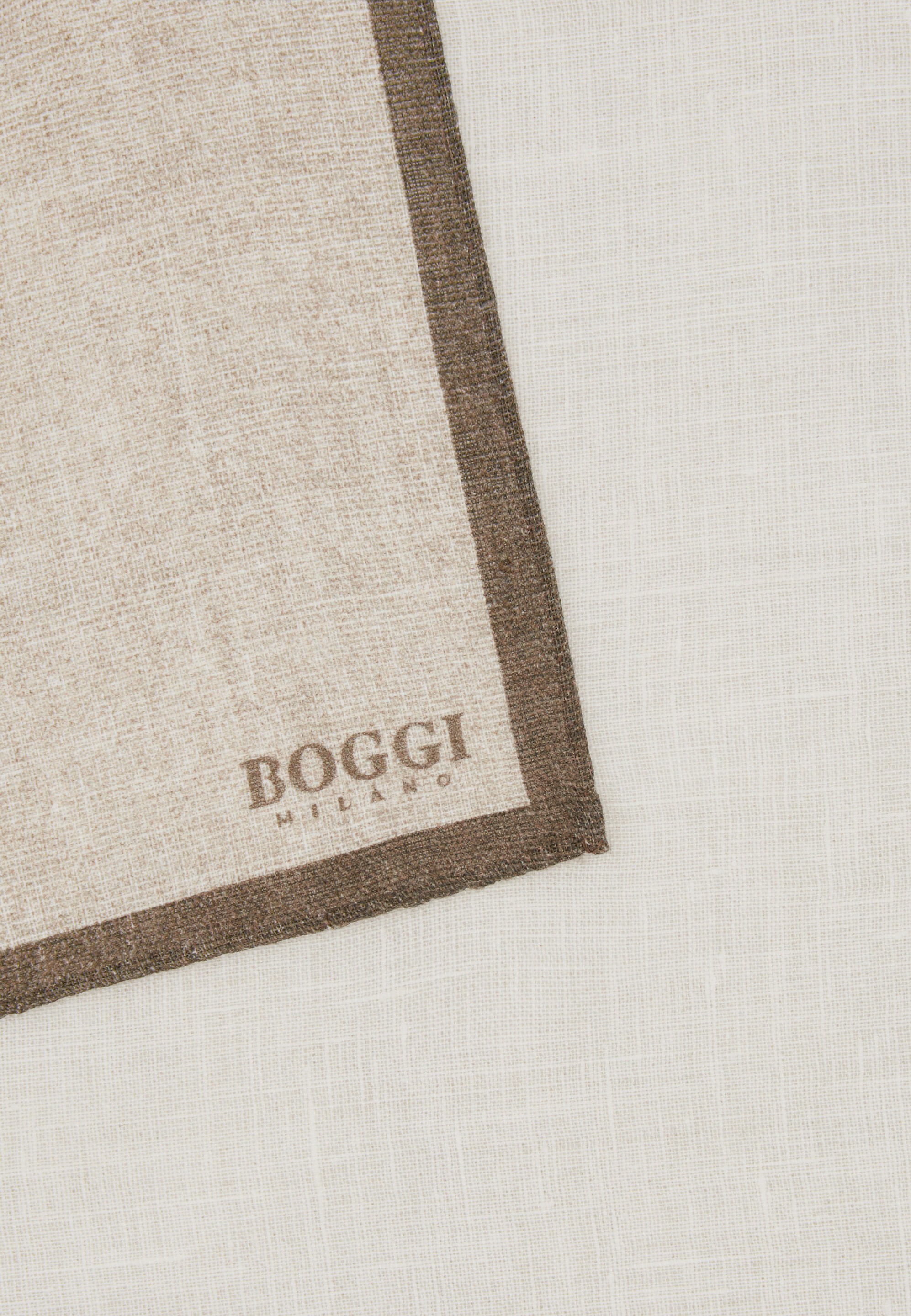 Pochette En Lin Avec Motif À Bord Contrasté