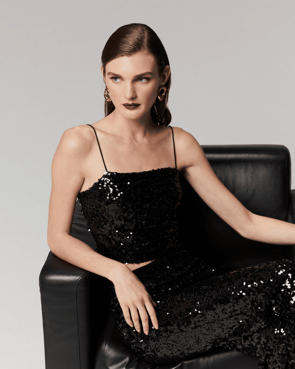 Top Bretelle à Sequins