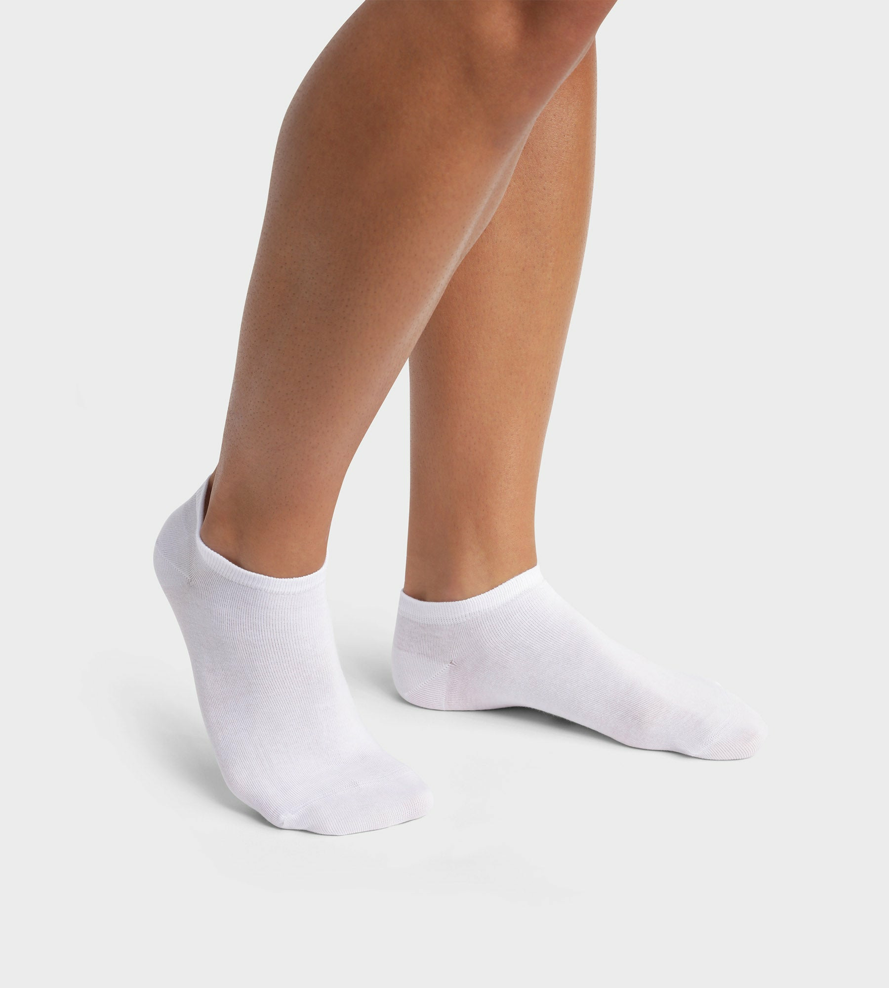 Lot de 2 paires de socquettes homme en coton bio Blanc Dim Good