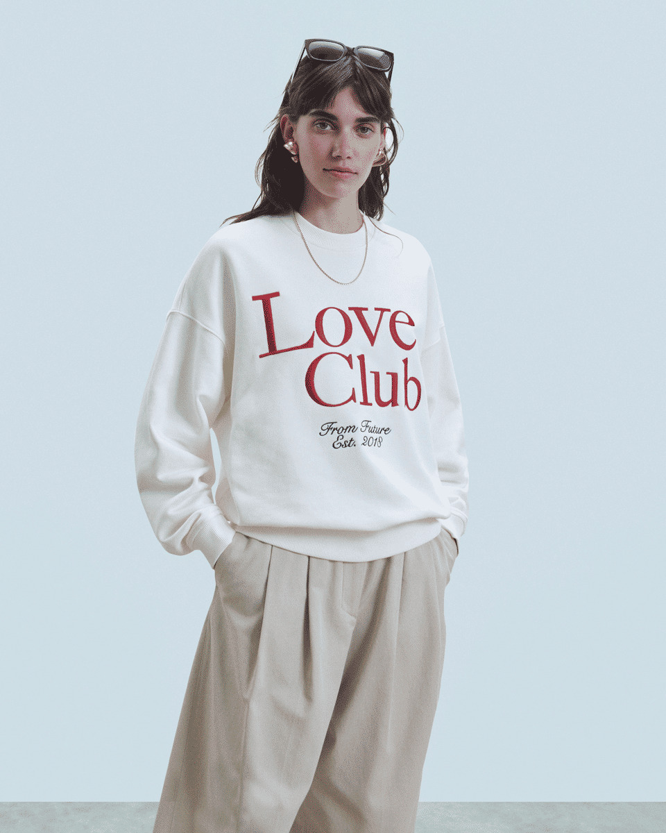 Sweatshirt Col Rond Love Club