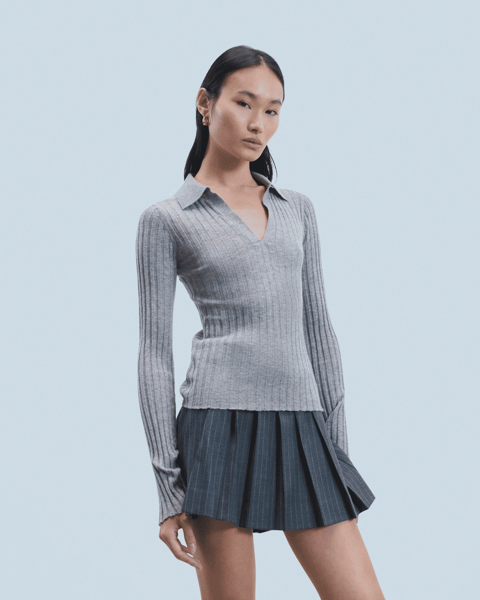 Pull Col Polo Seconde Peau