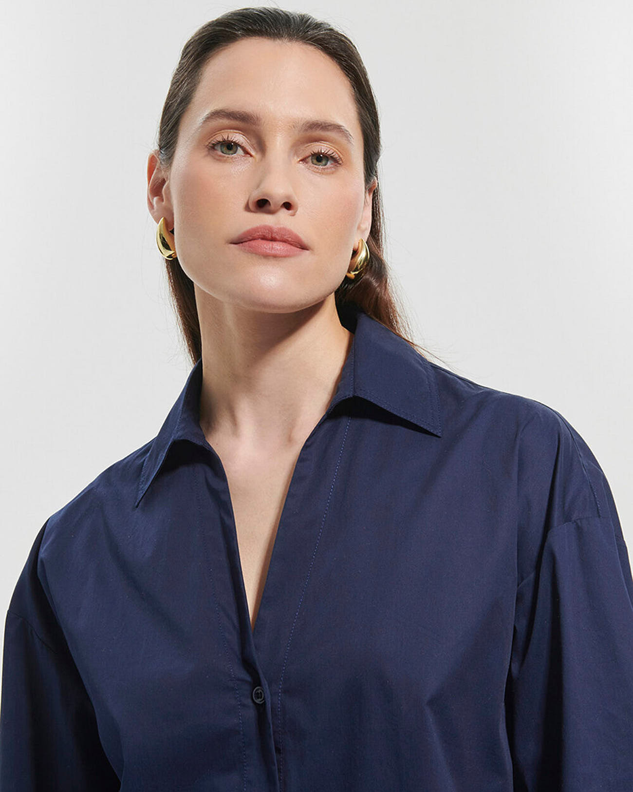 Chemise Carea Marine en Coton
