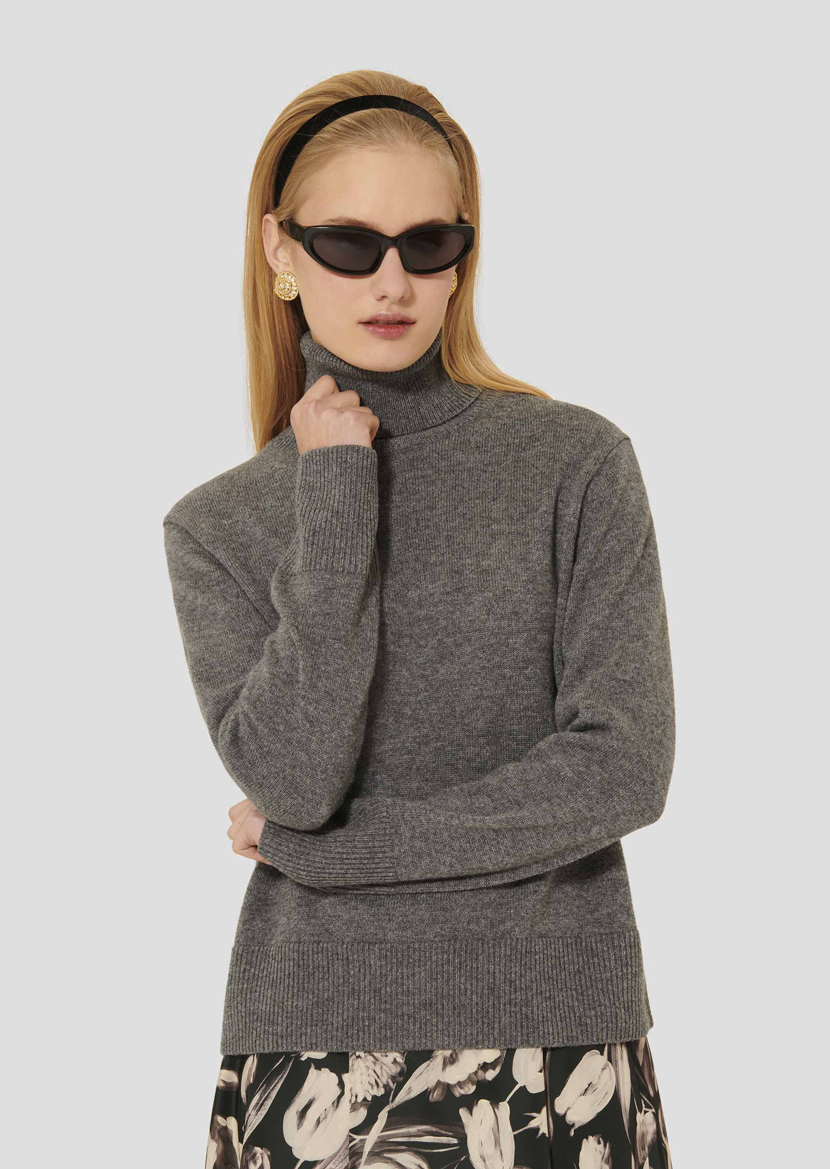 Pull Palia-Gris Chine en Laine Rws