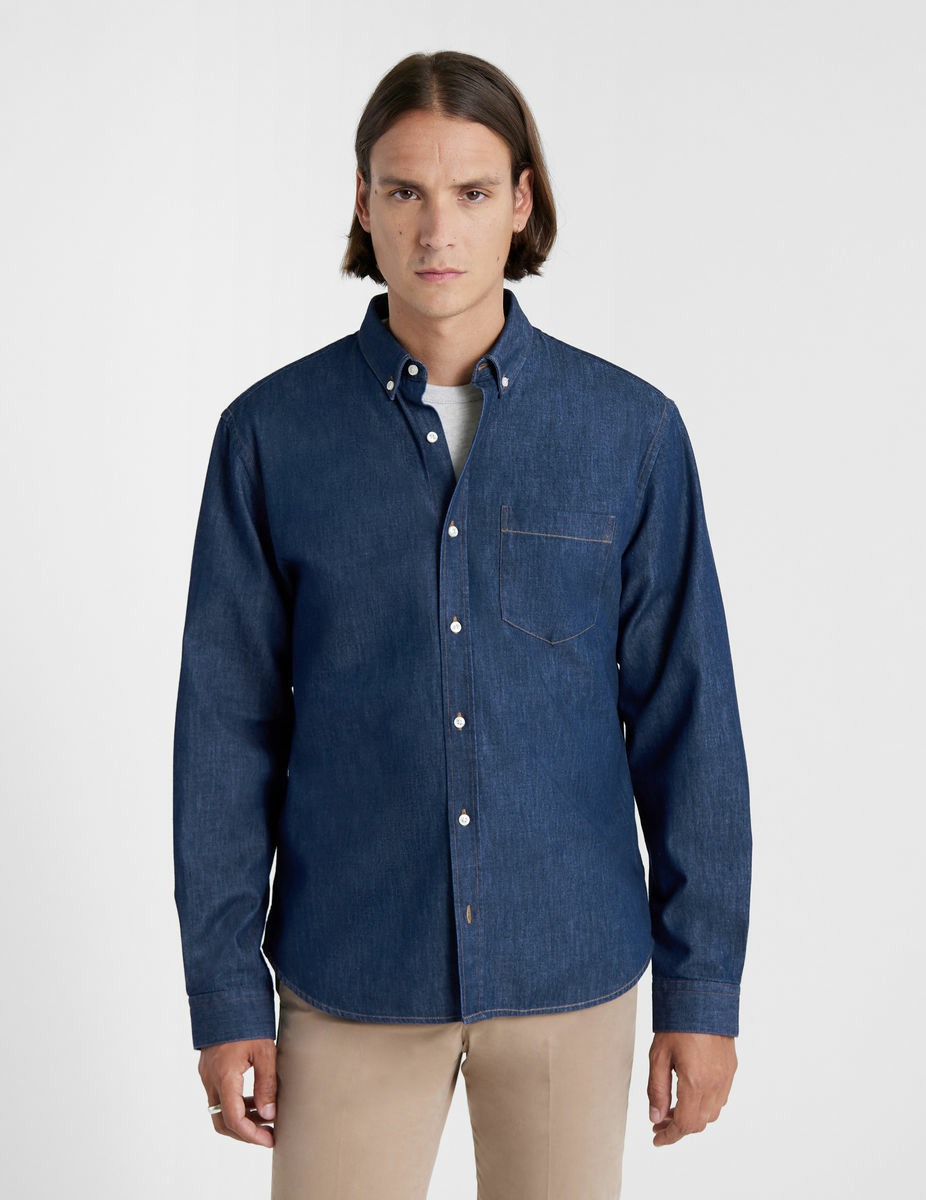 Chemise Gabriel en denim marine