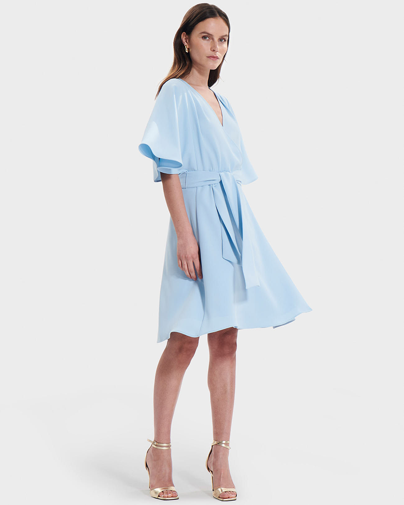 Robe Russel Bleu Ciel en Polyester