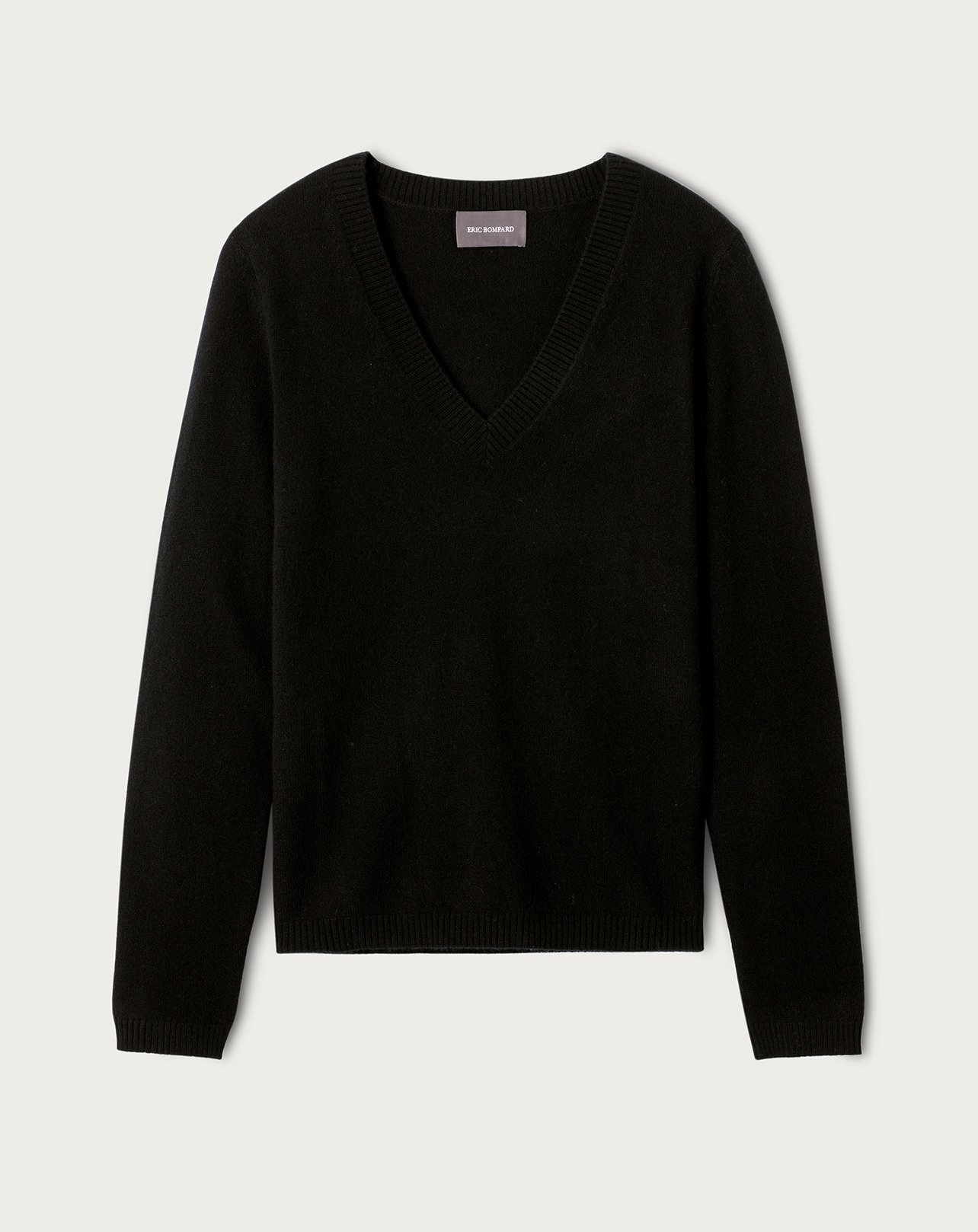 Pull V cintré - Femme - NOIR