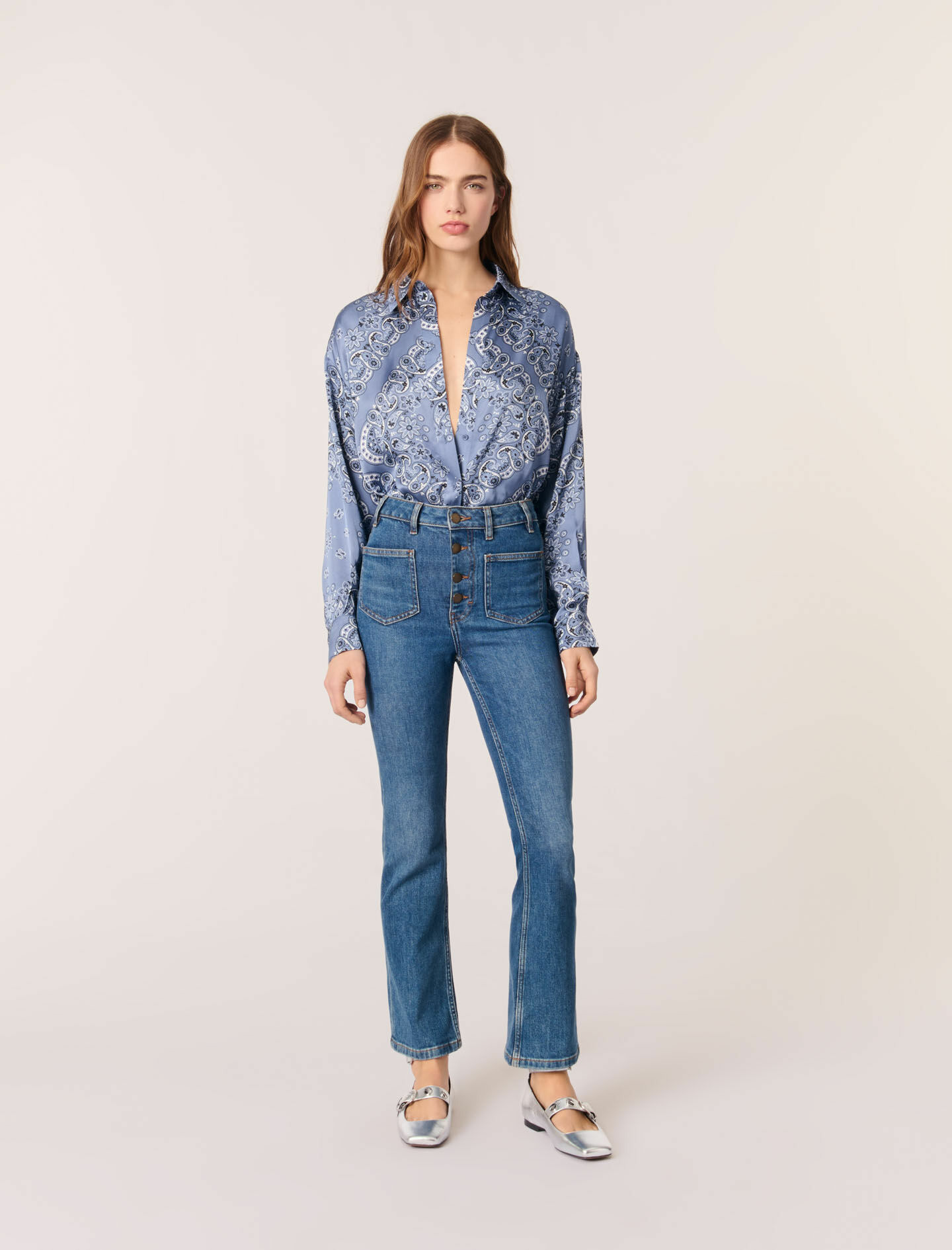 Chemise fluide imprimée