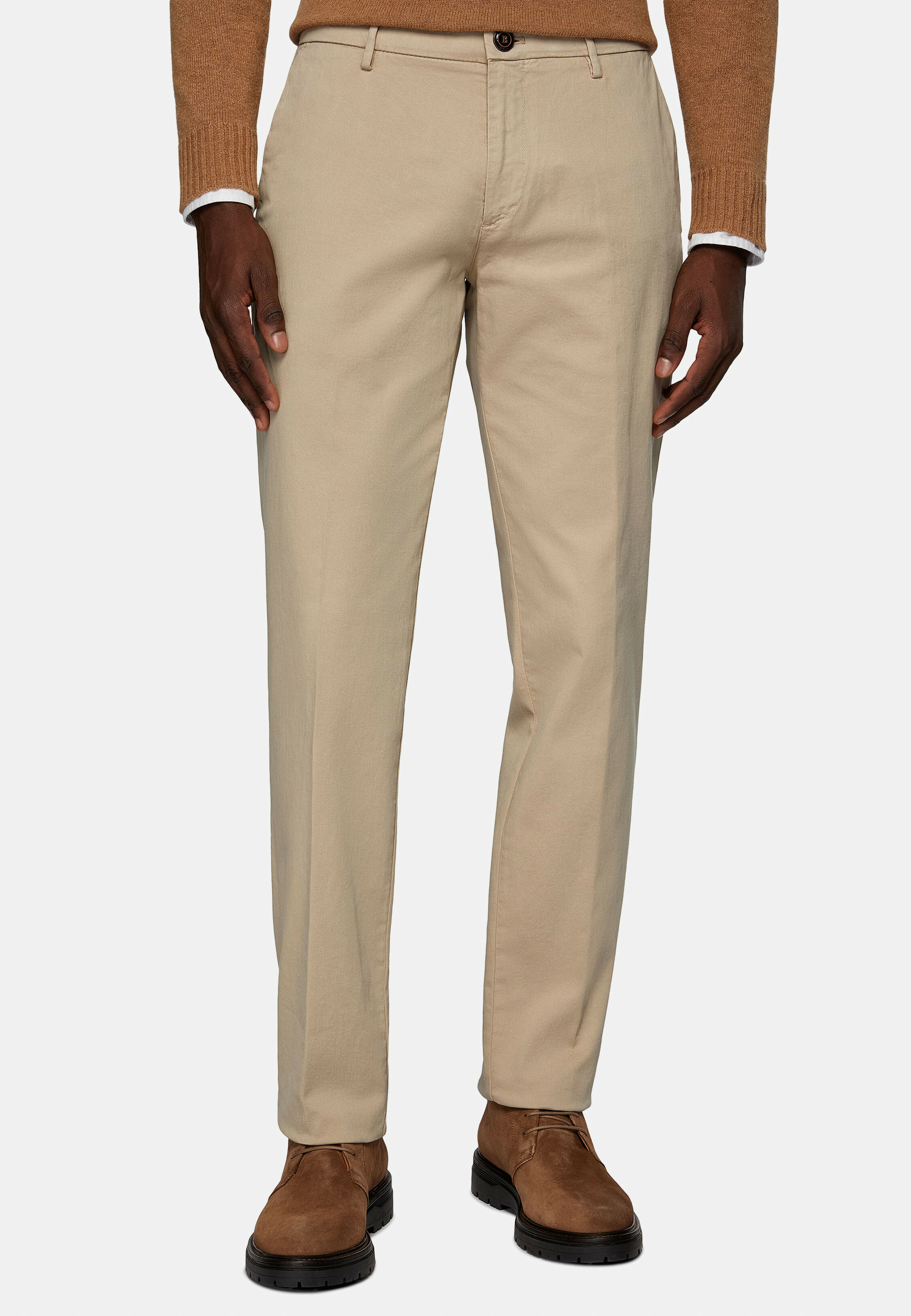 Pantalon En Coton Extensible
