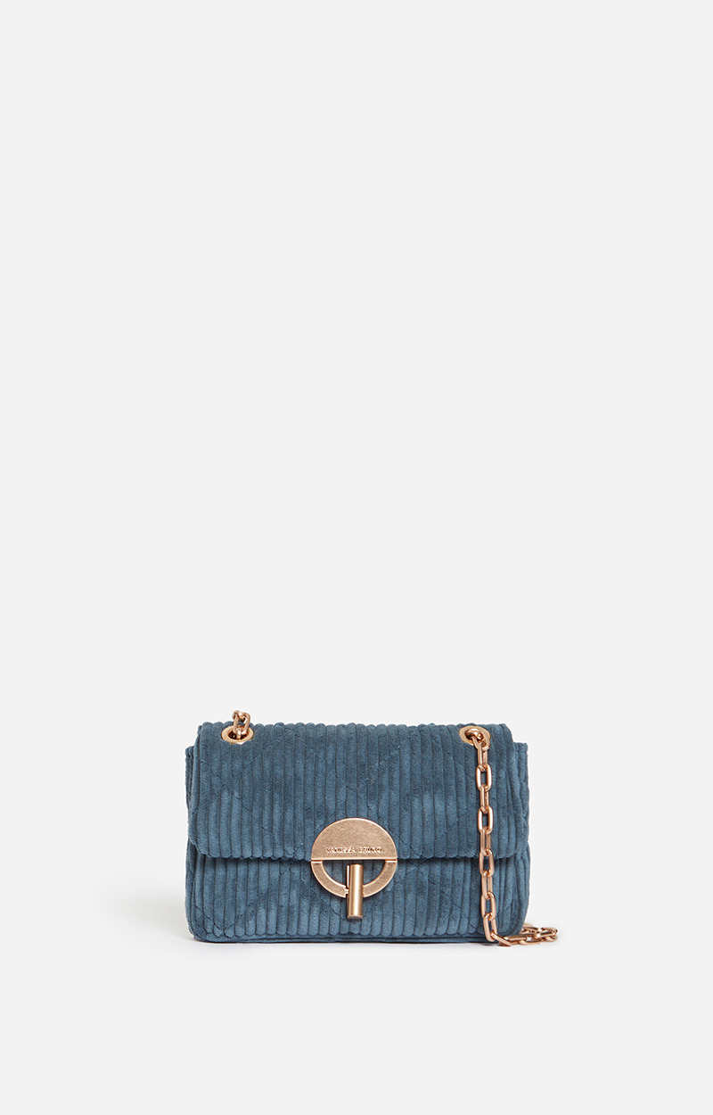 Petit Sac Moon En Velours Made In Italy