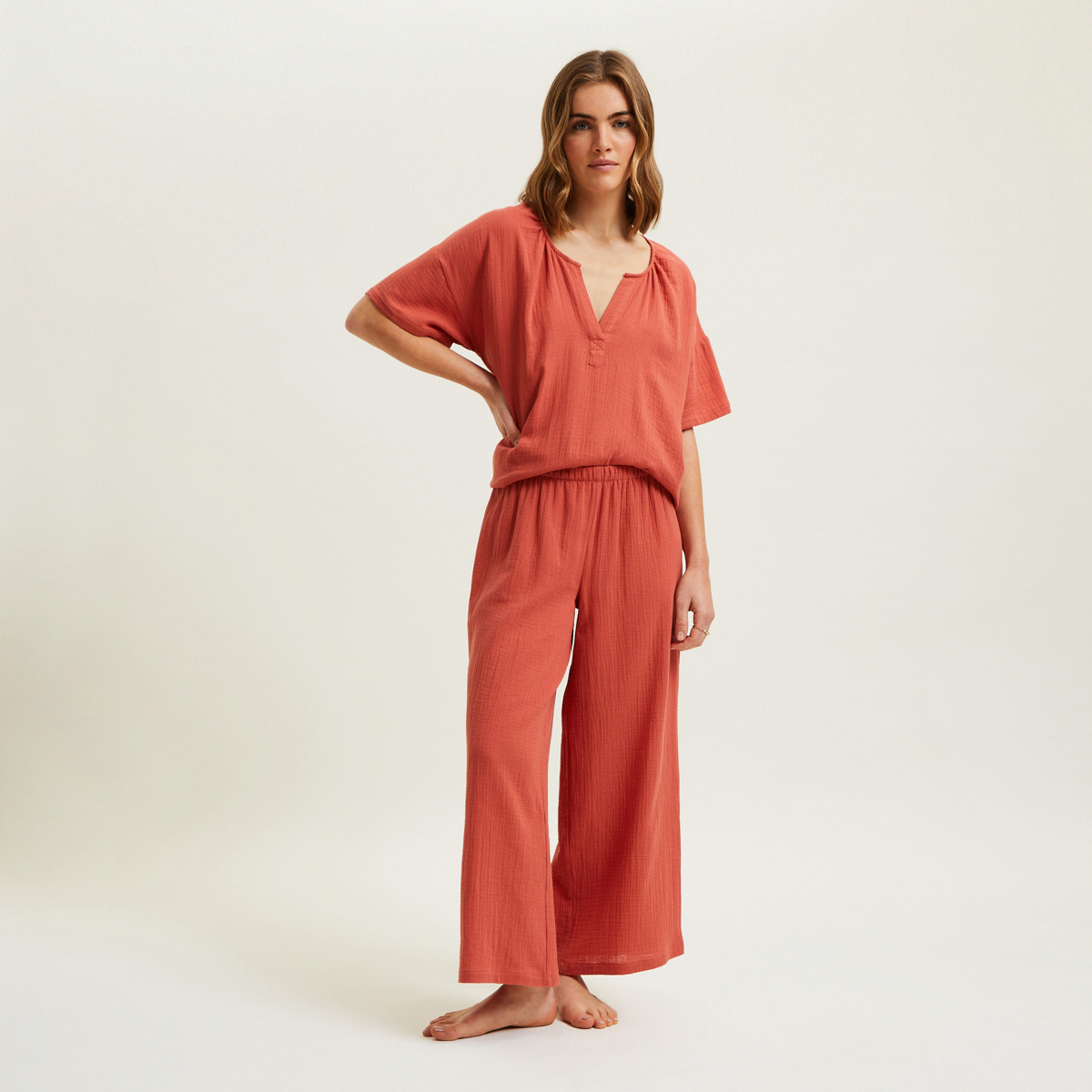 Laurence Tavernier - Pyjama en voile de coton, Panarea