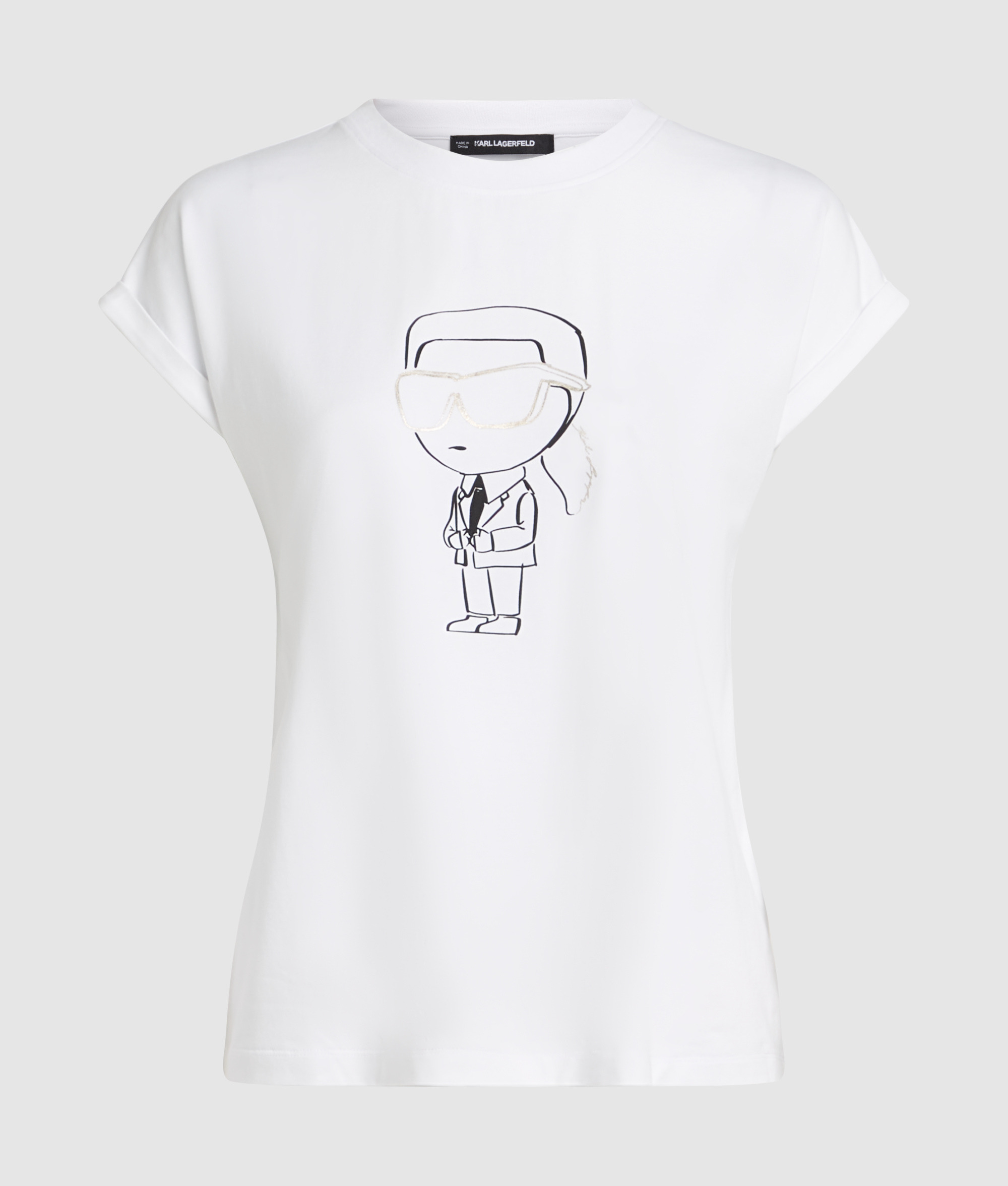 BIG IKON PRINT FLOWY T-SHIRT