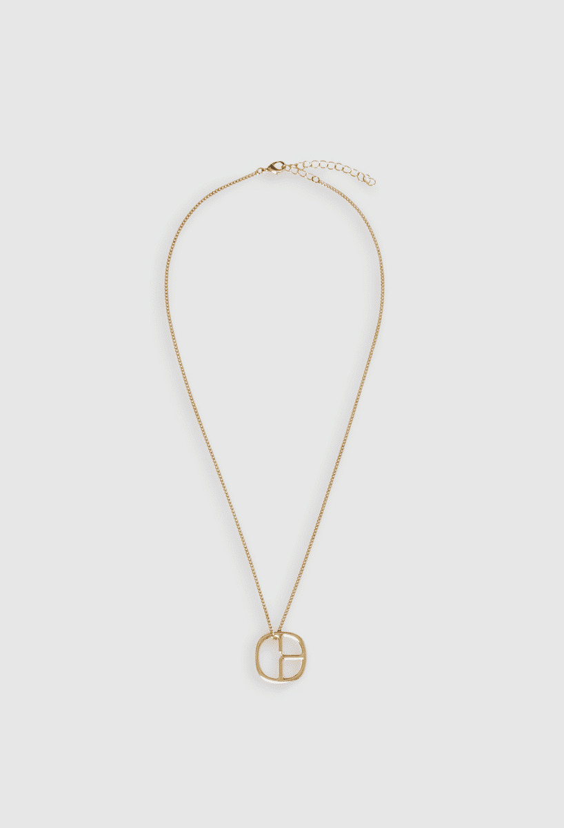 Collier pendentif monogramme