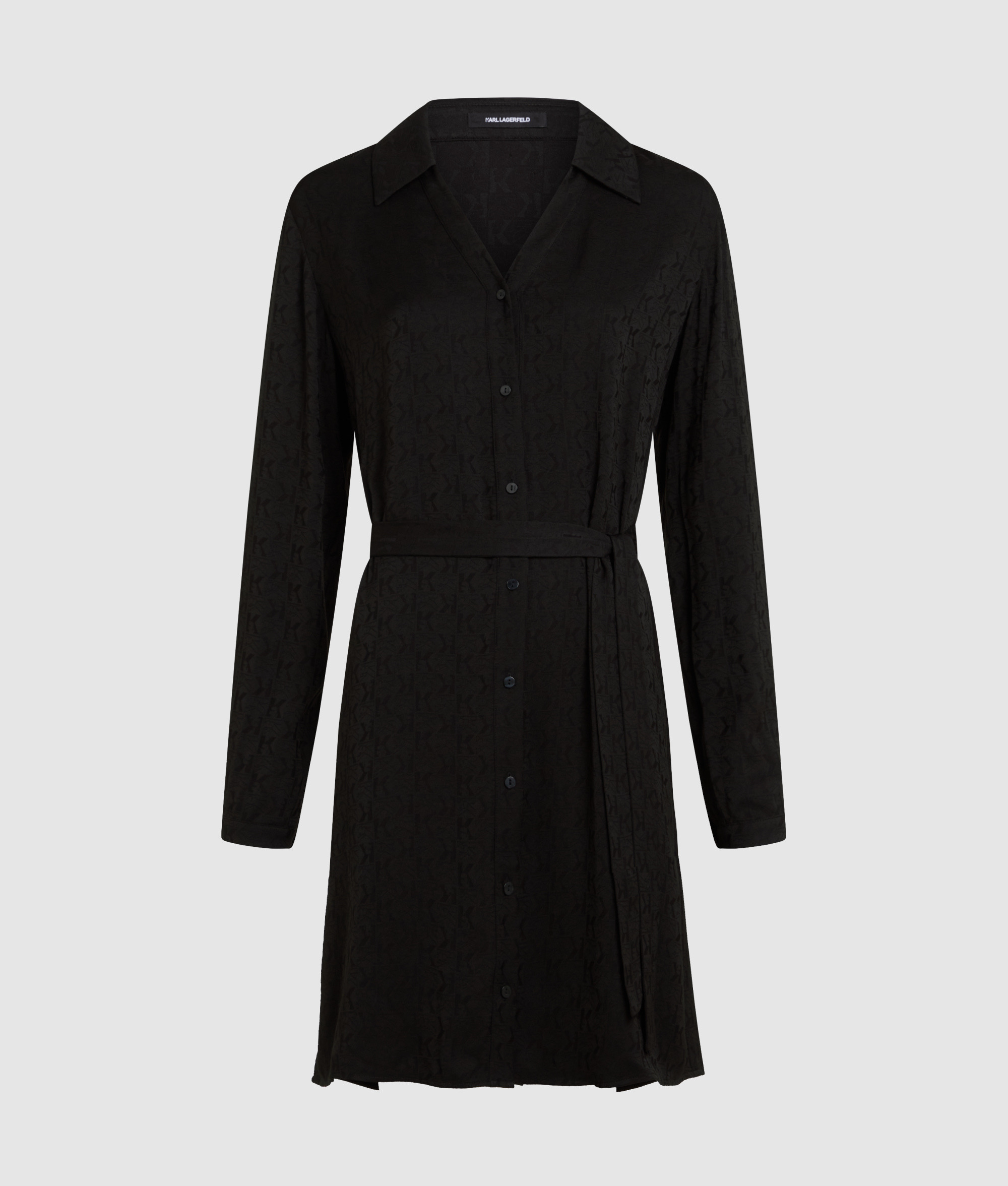 K JACQUARD SHIRT DRESS