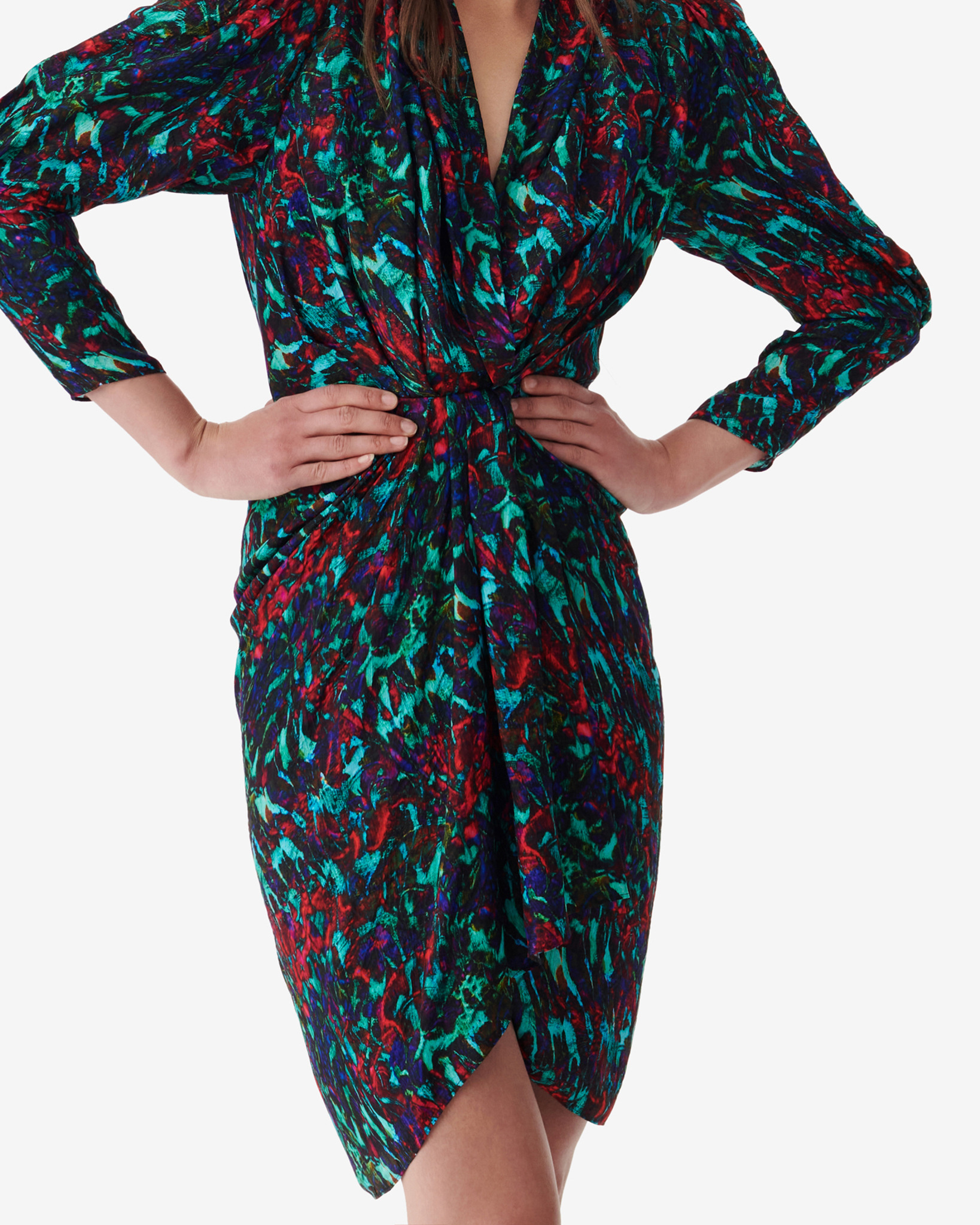 Robe Portefeuille À Imprimé Agathe