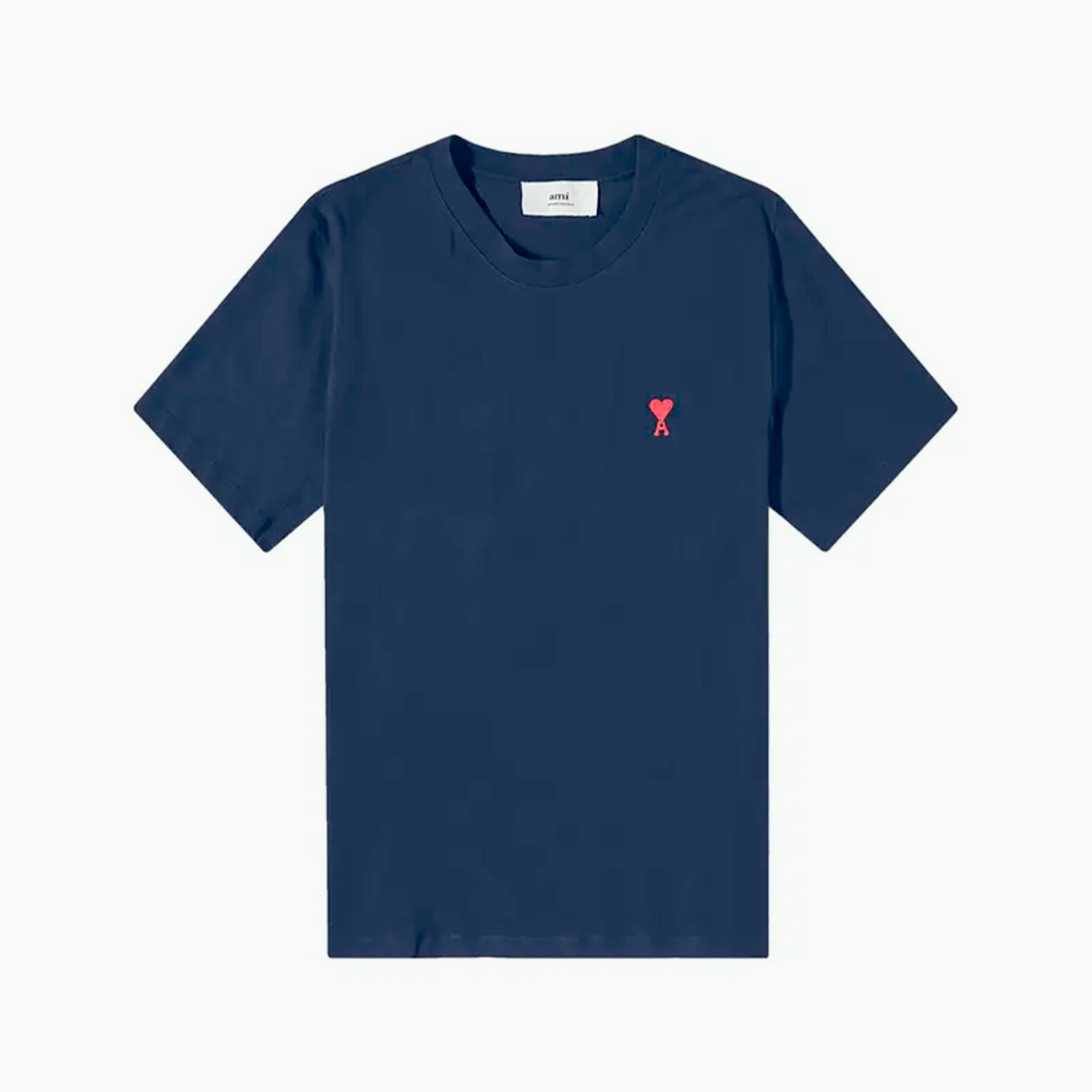Ami Paris T-Shirt Ami de Coeur Rouge Bleu