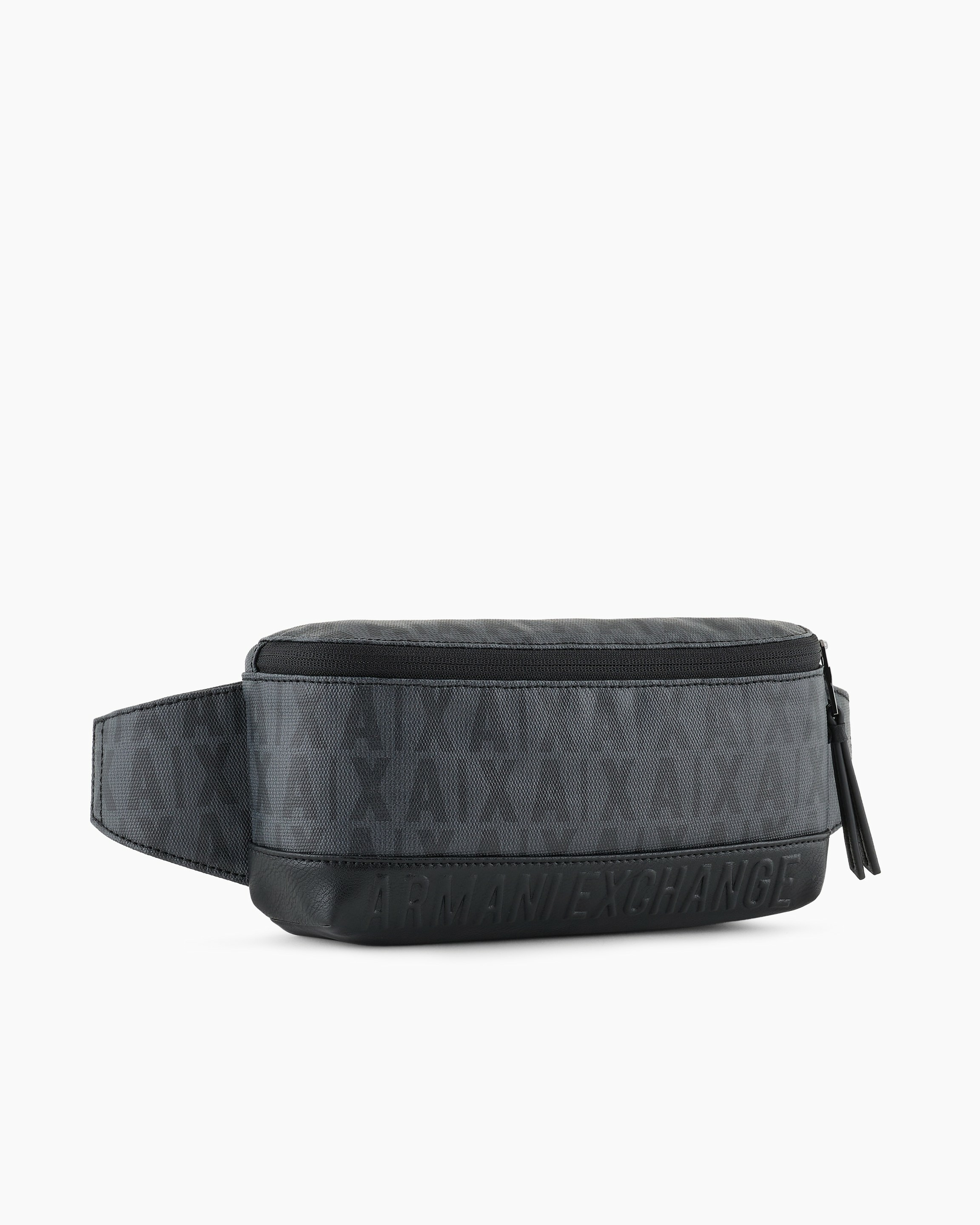 Sac banane homme - asphalte/noir