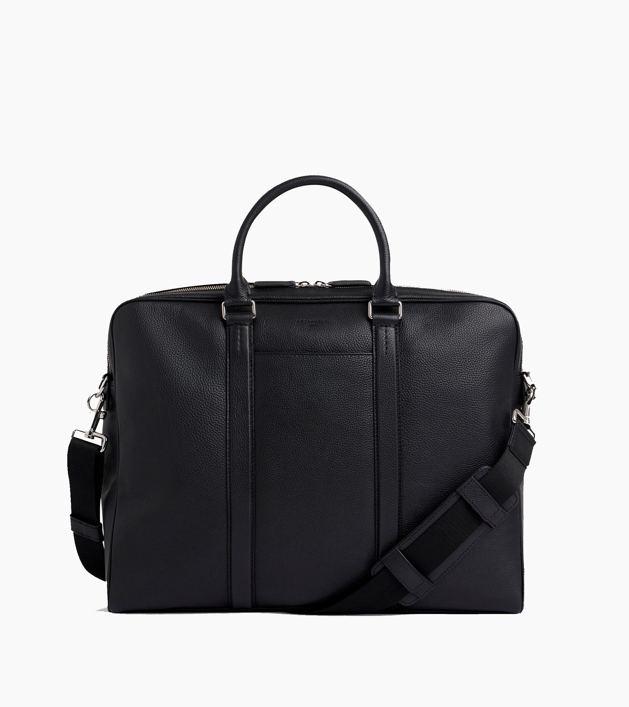 Porte documents 17" Charles en cuir grainé très grand modèle