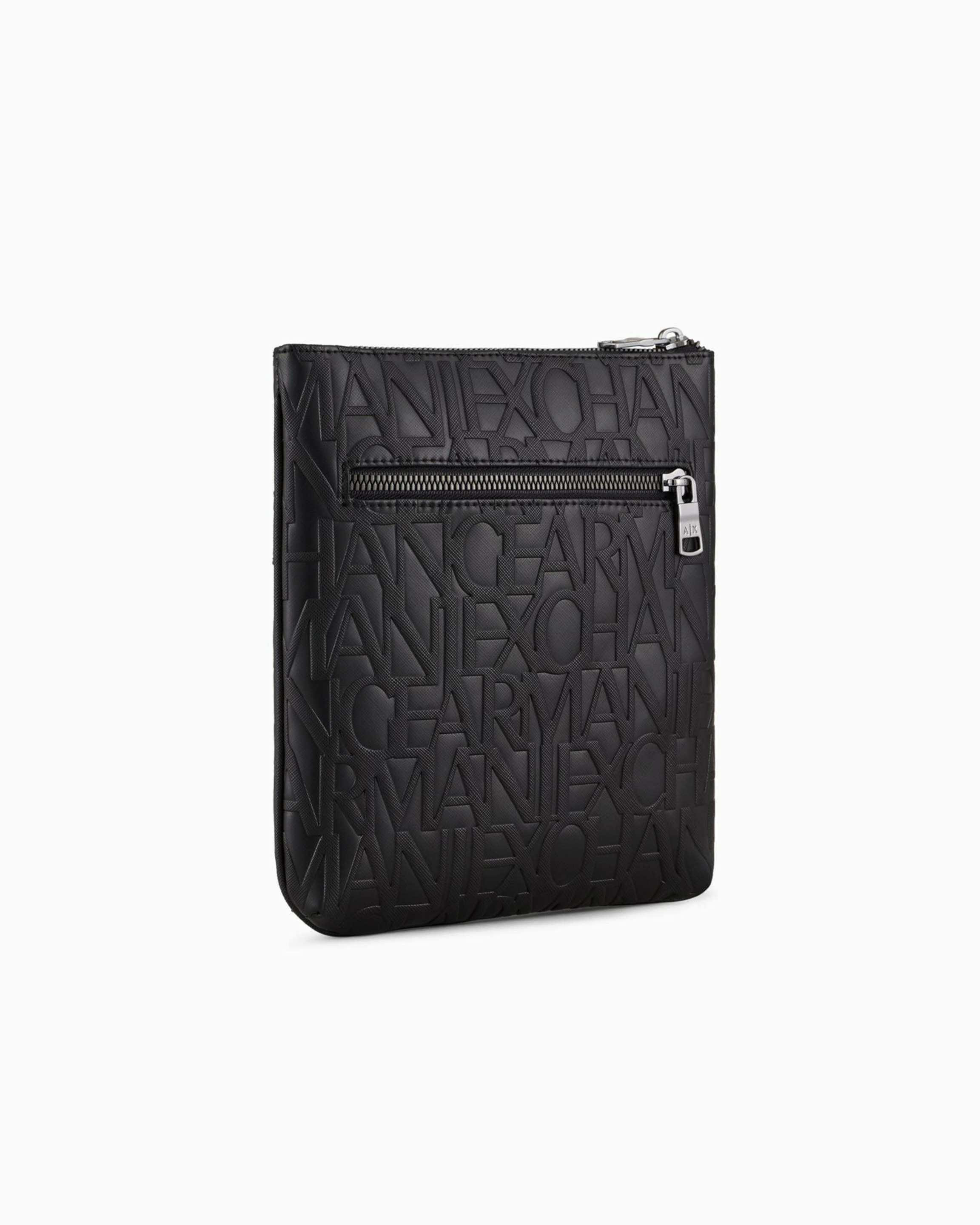 Sac bandoulière plat homme - nero