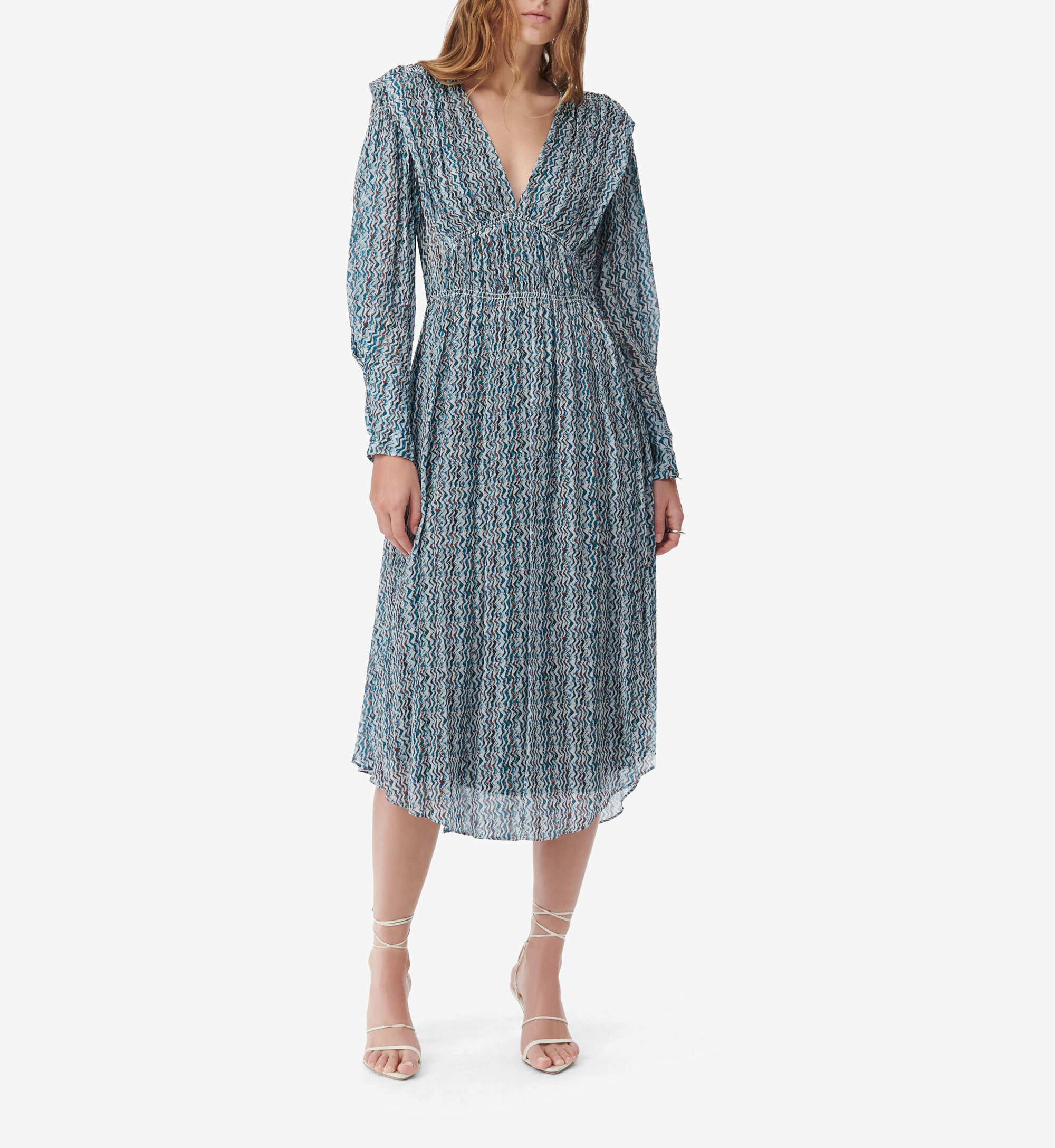 Robe Longue À Imprimé Graphique Rinate