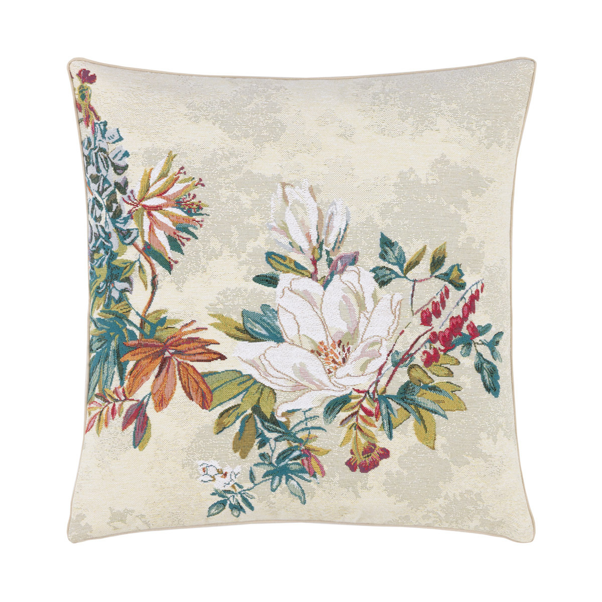 Yves Delorme - Housse de coussin en coton bleu, Panorama