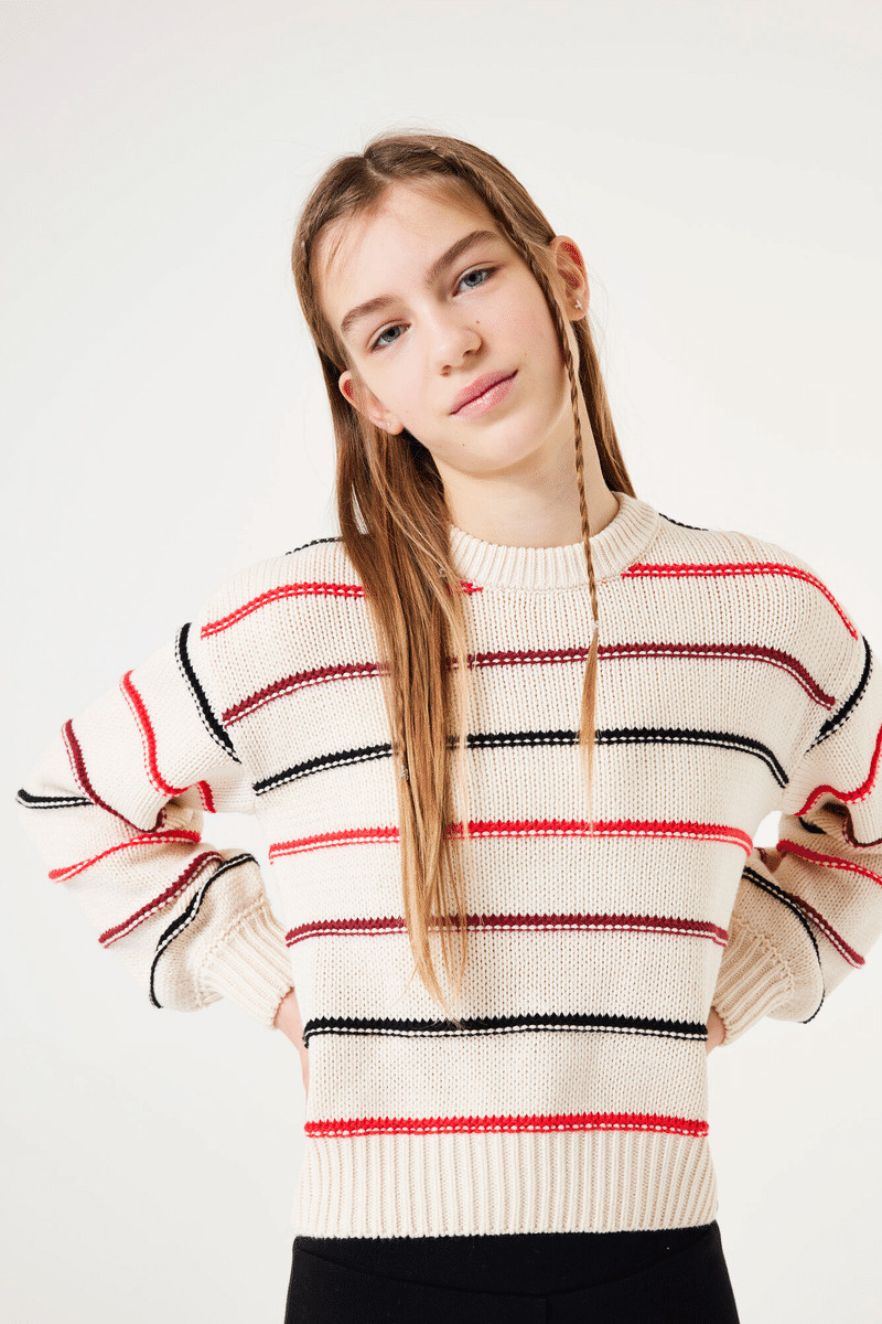 Girls Sweater Brown