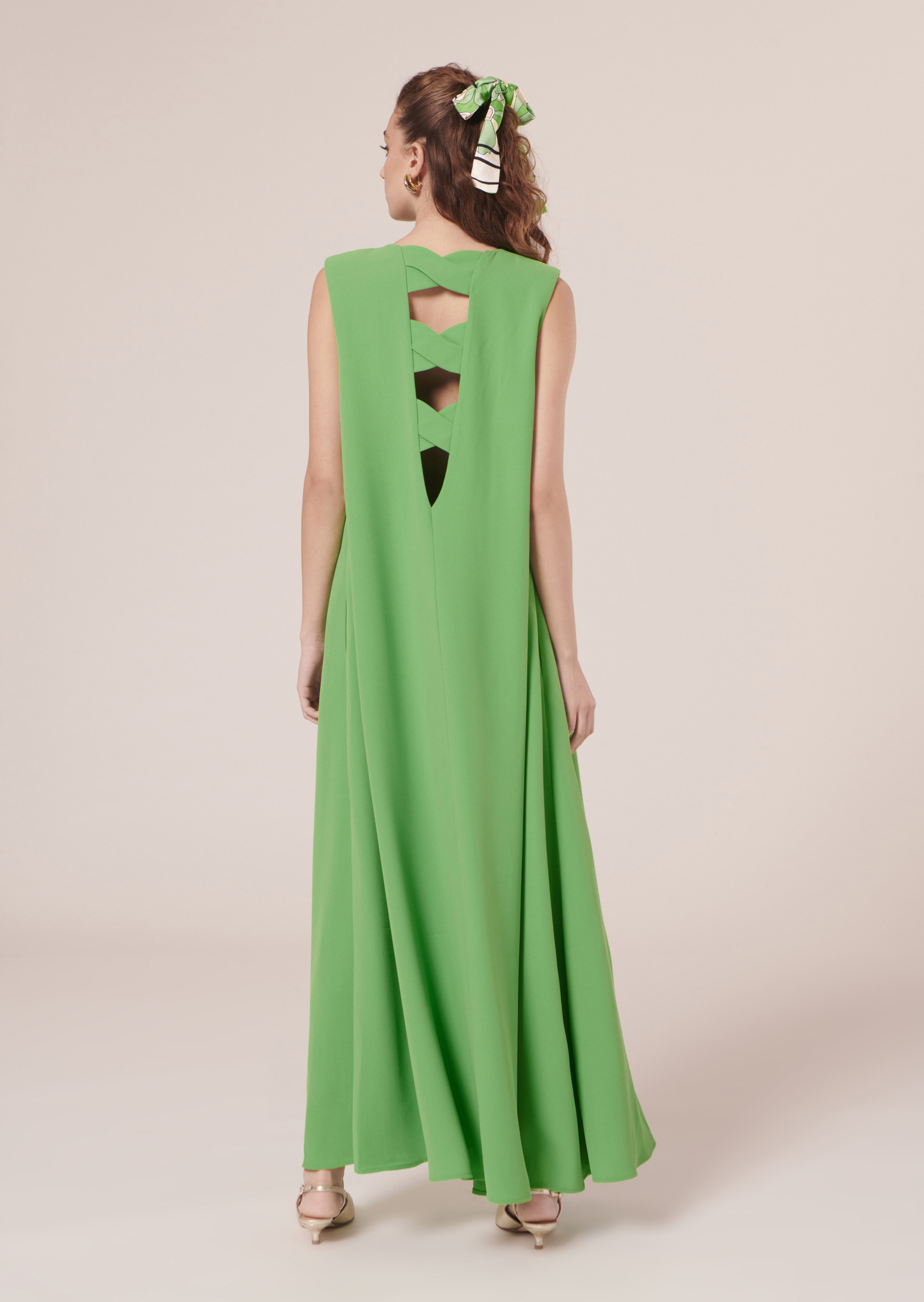 Robe Roxy-Vert en Polyester