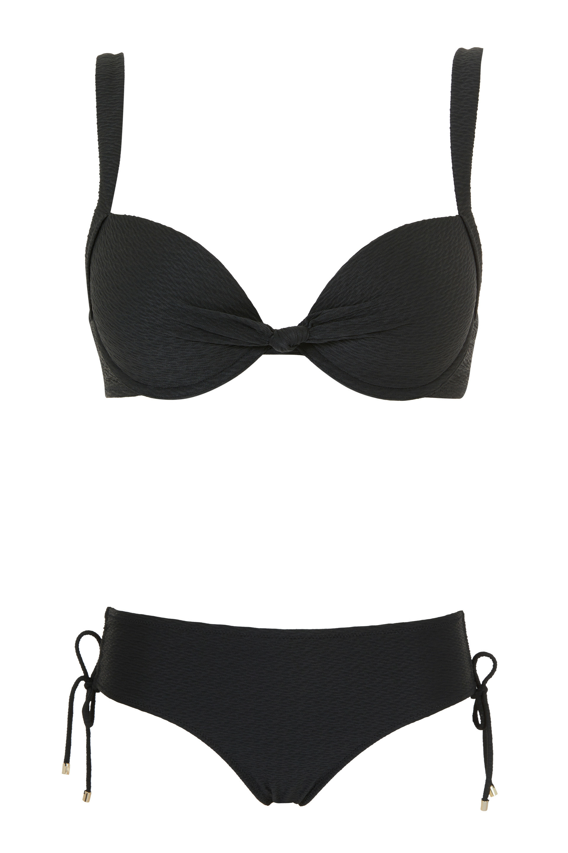 Bikini en maille pour femme - nero