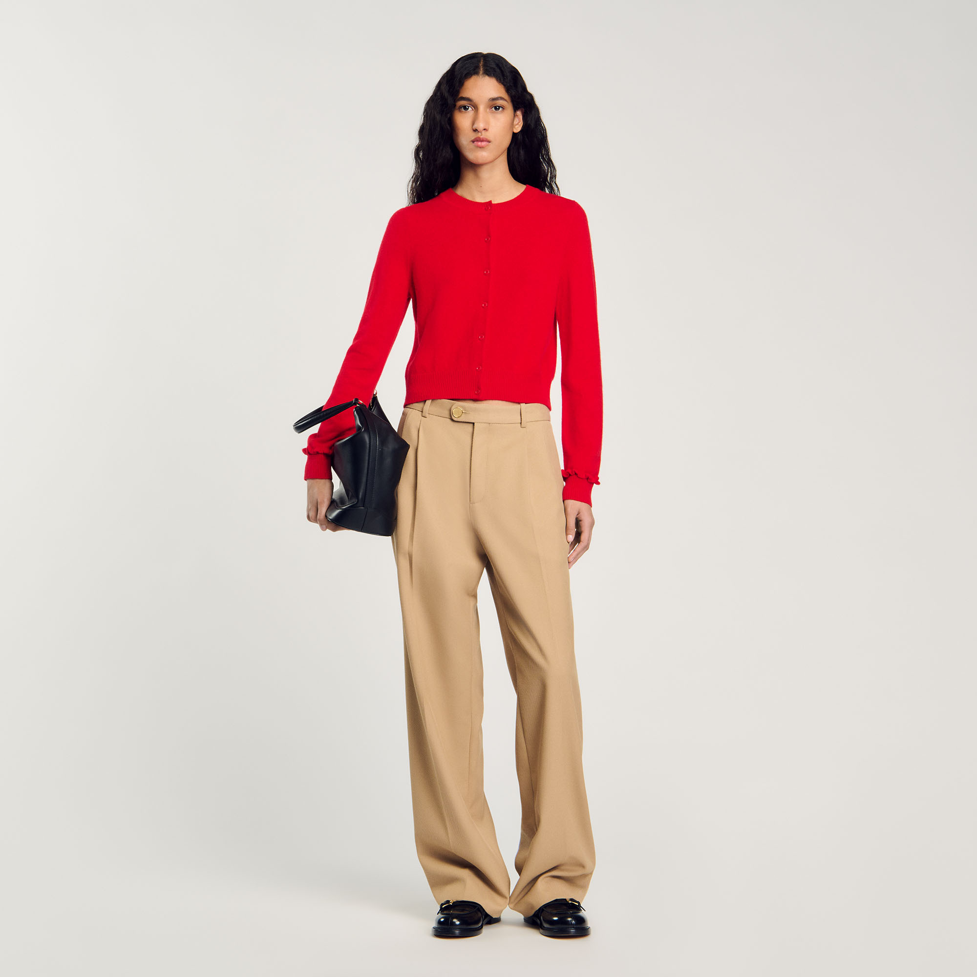 Cardigan à volant