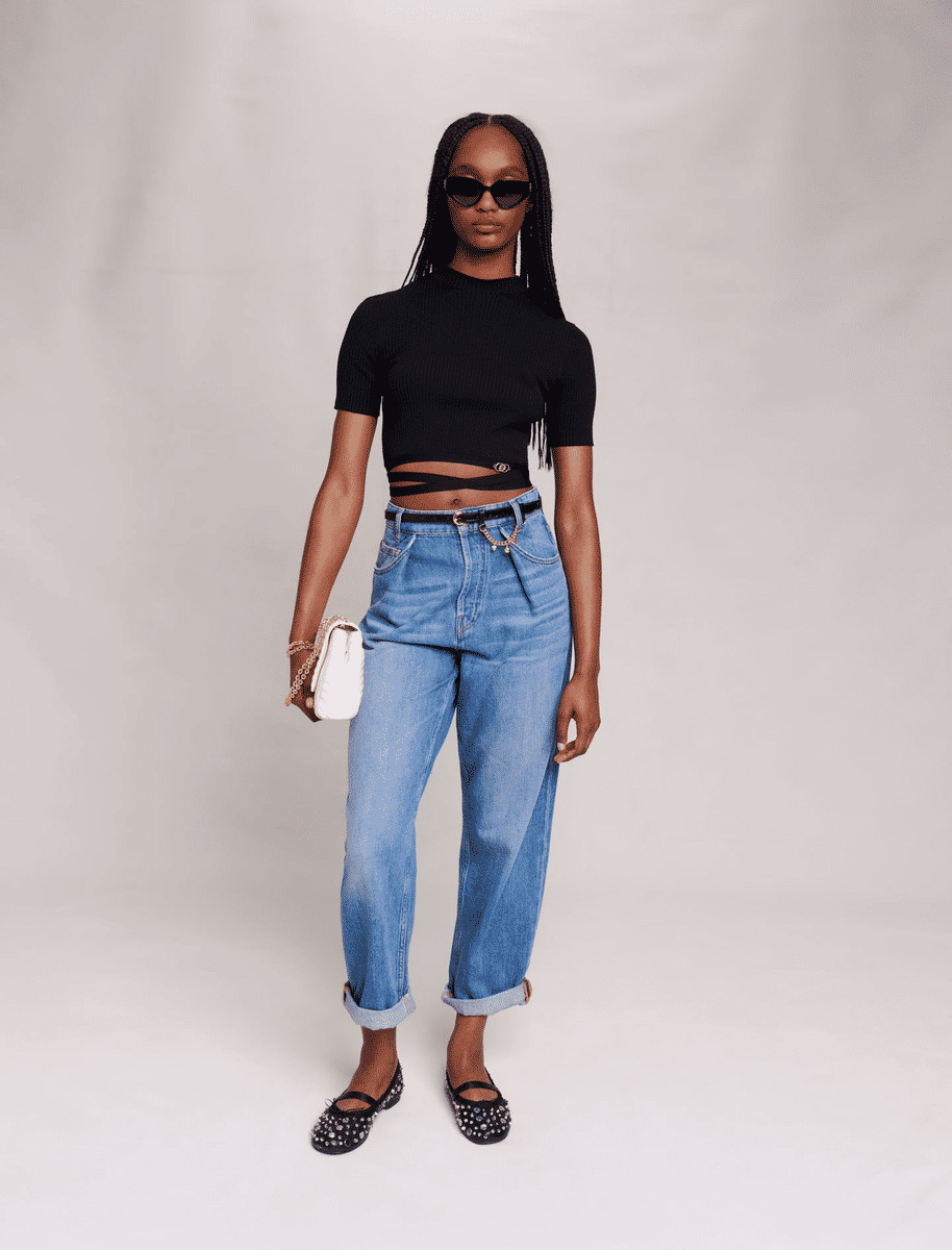 Crop top croisé