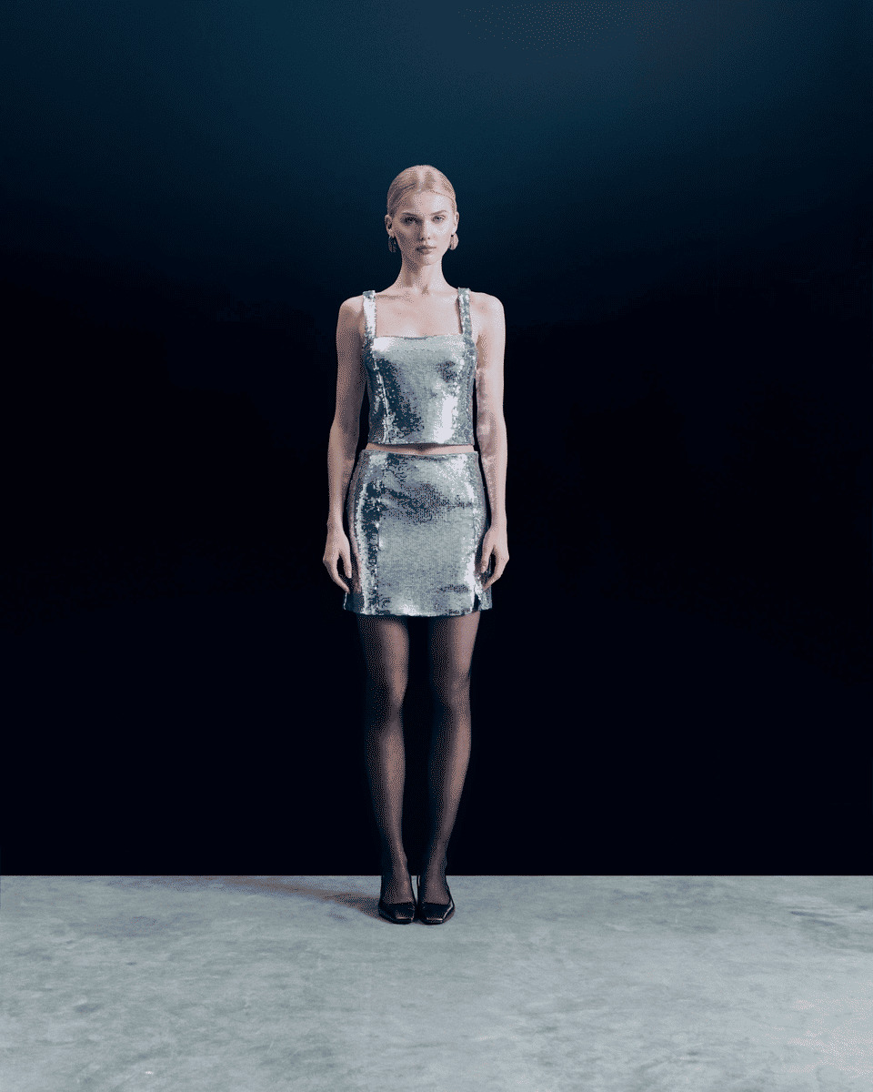 Top Bretelle Sequins