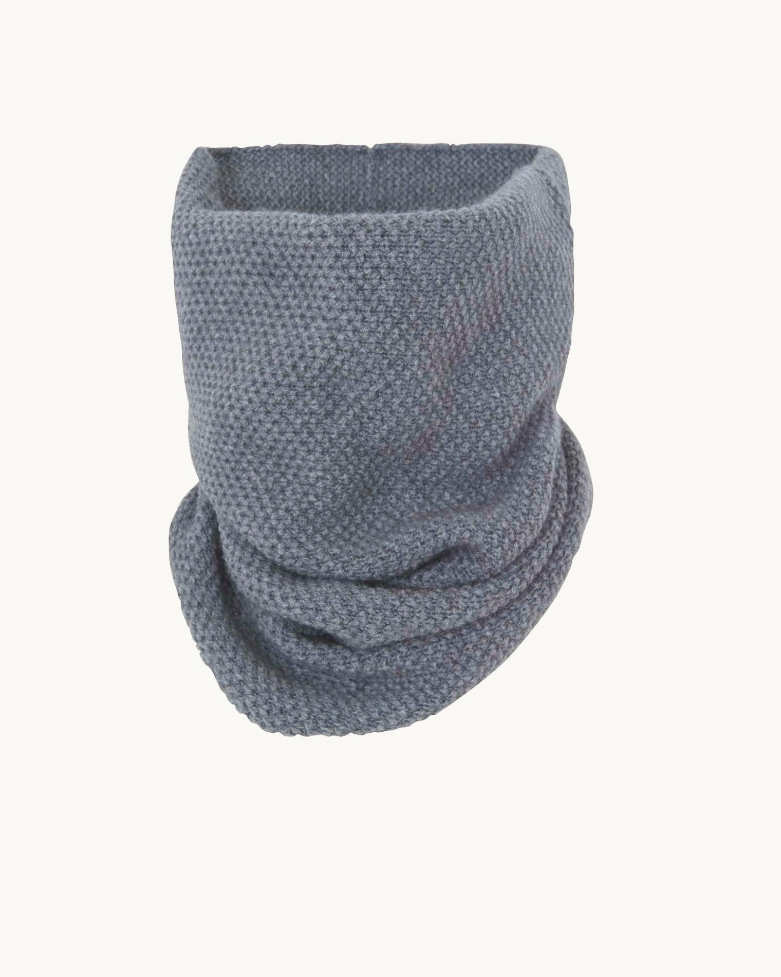 Col MOSS Col cachemire mixte uni point de riz