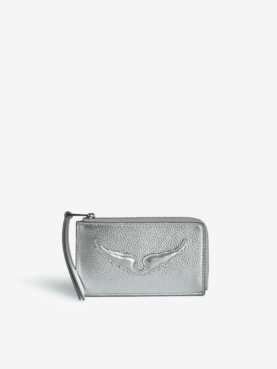 ZV CARD METALLIC GRAINED LEATH