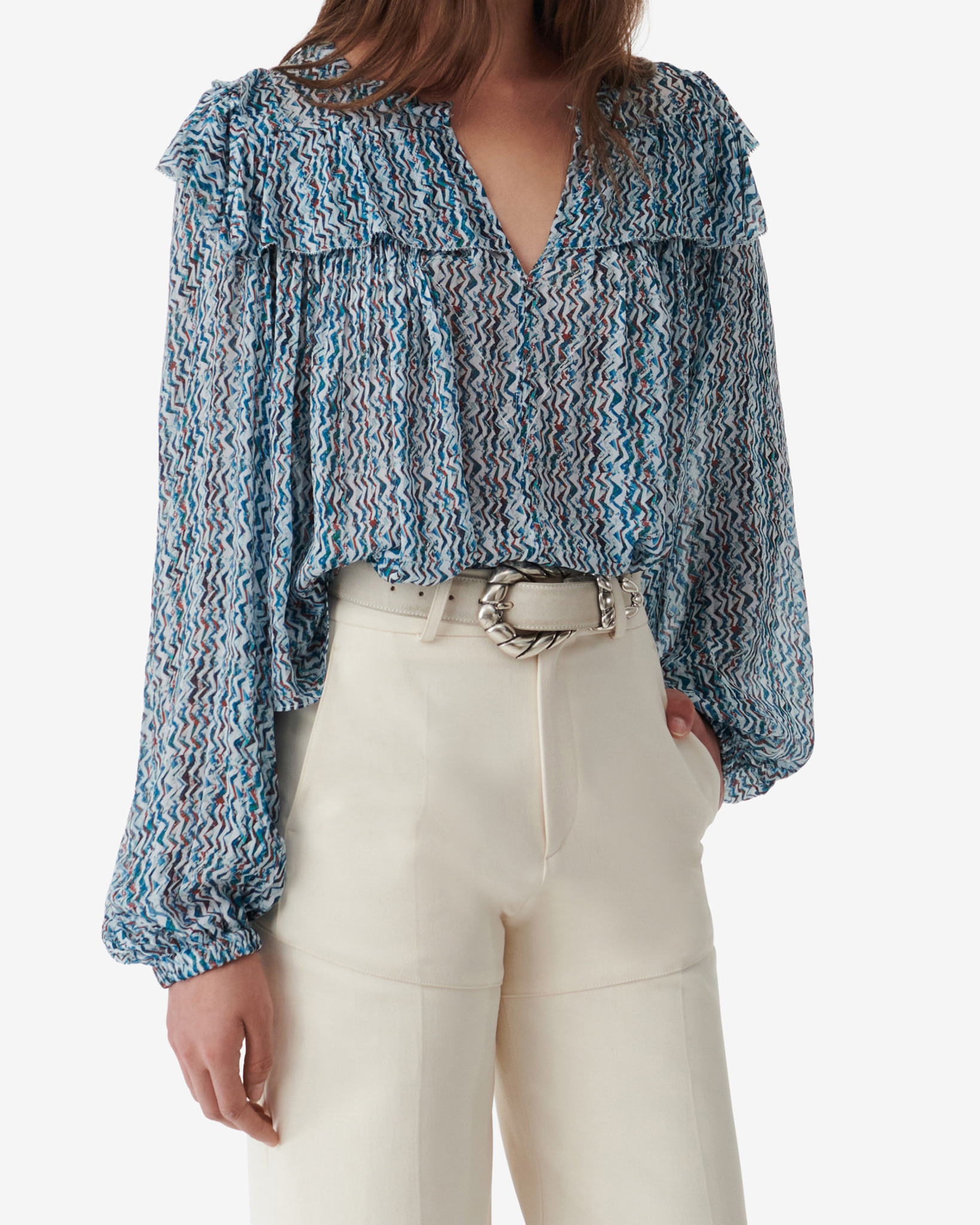 Blouse À Imprimé Graphique Ralaria