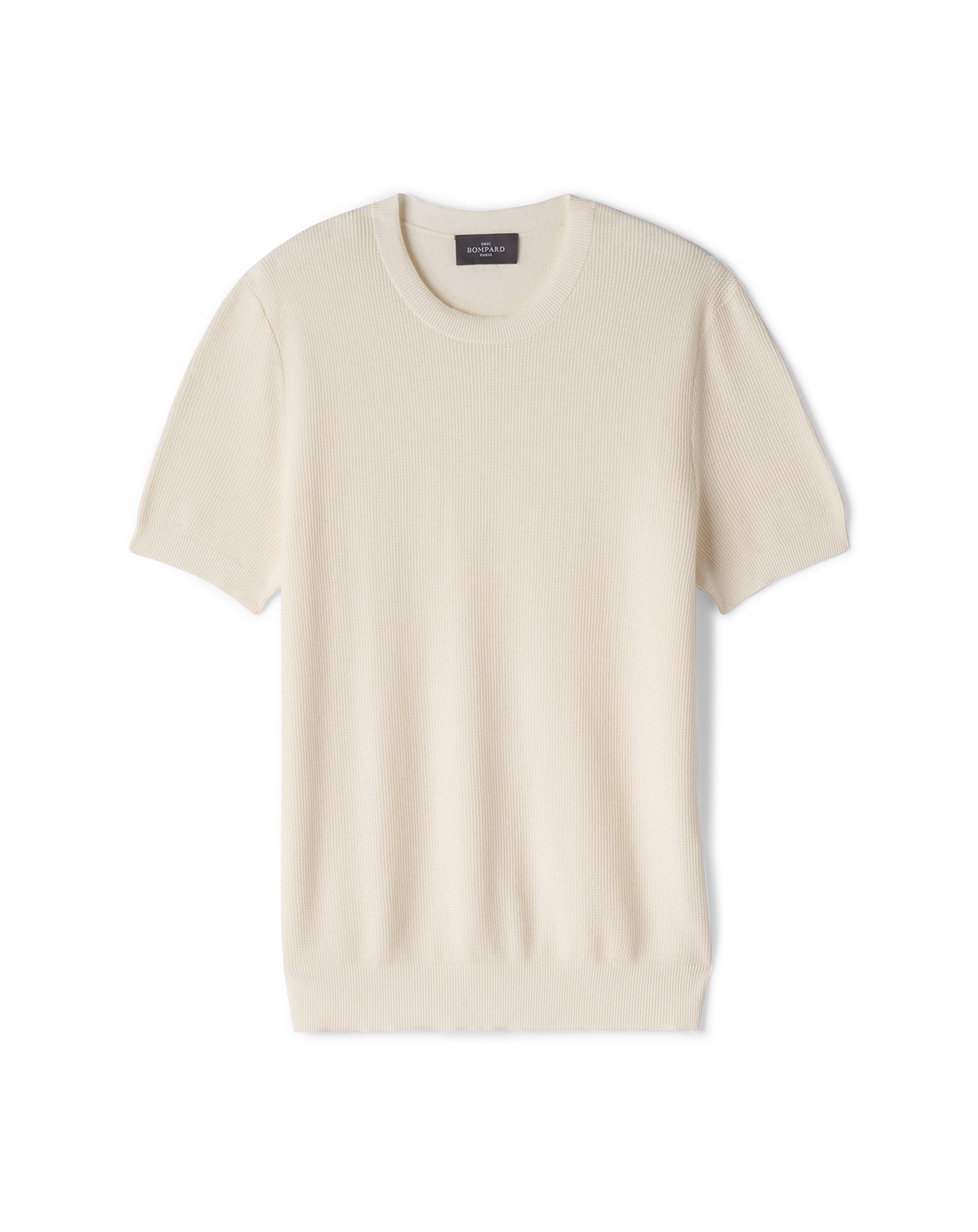 T-shirt col rond - Homme - NATUREL